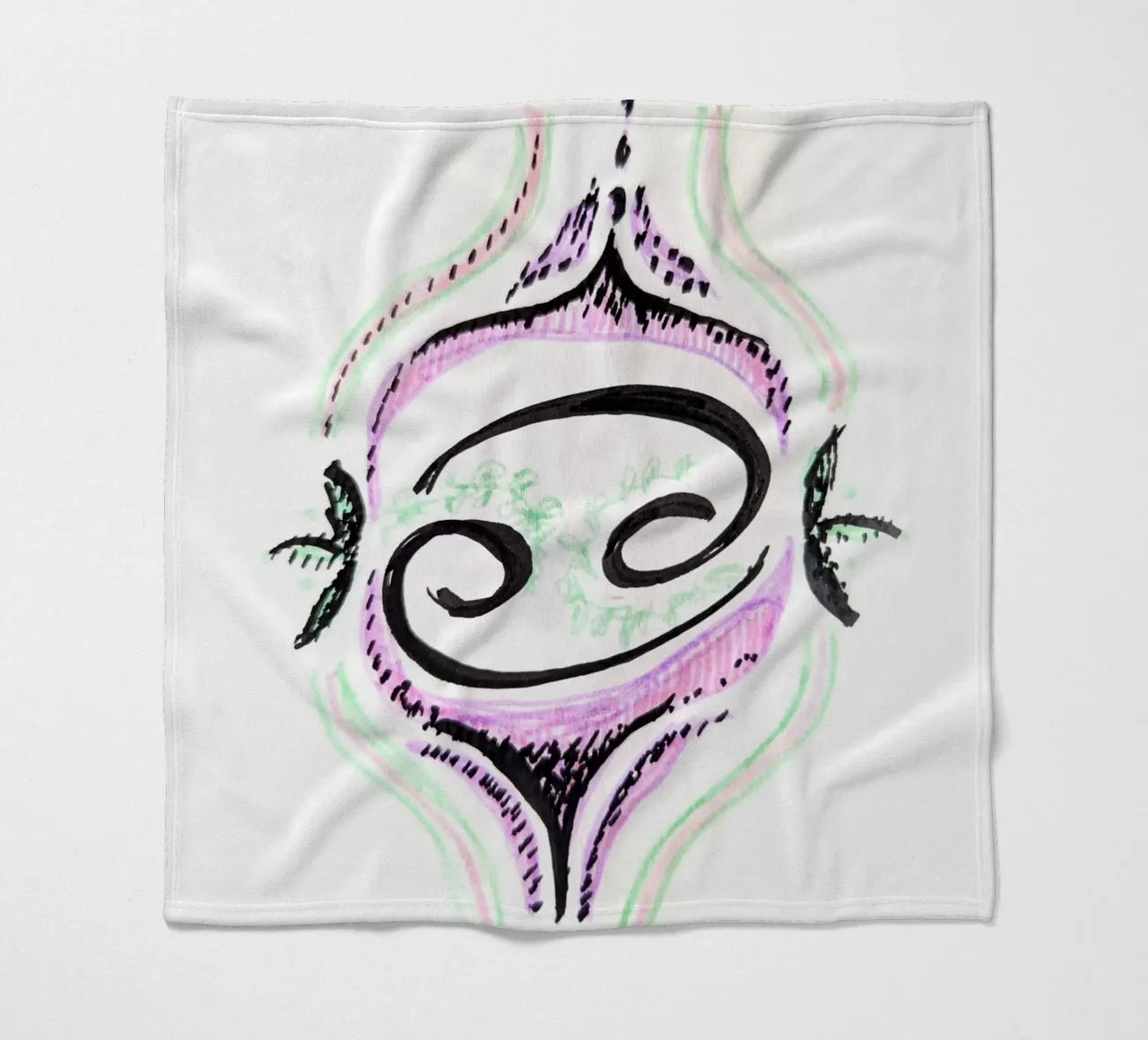 Zodiac 1 fleece blanket by sum2proveDesign