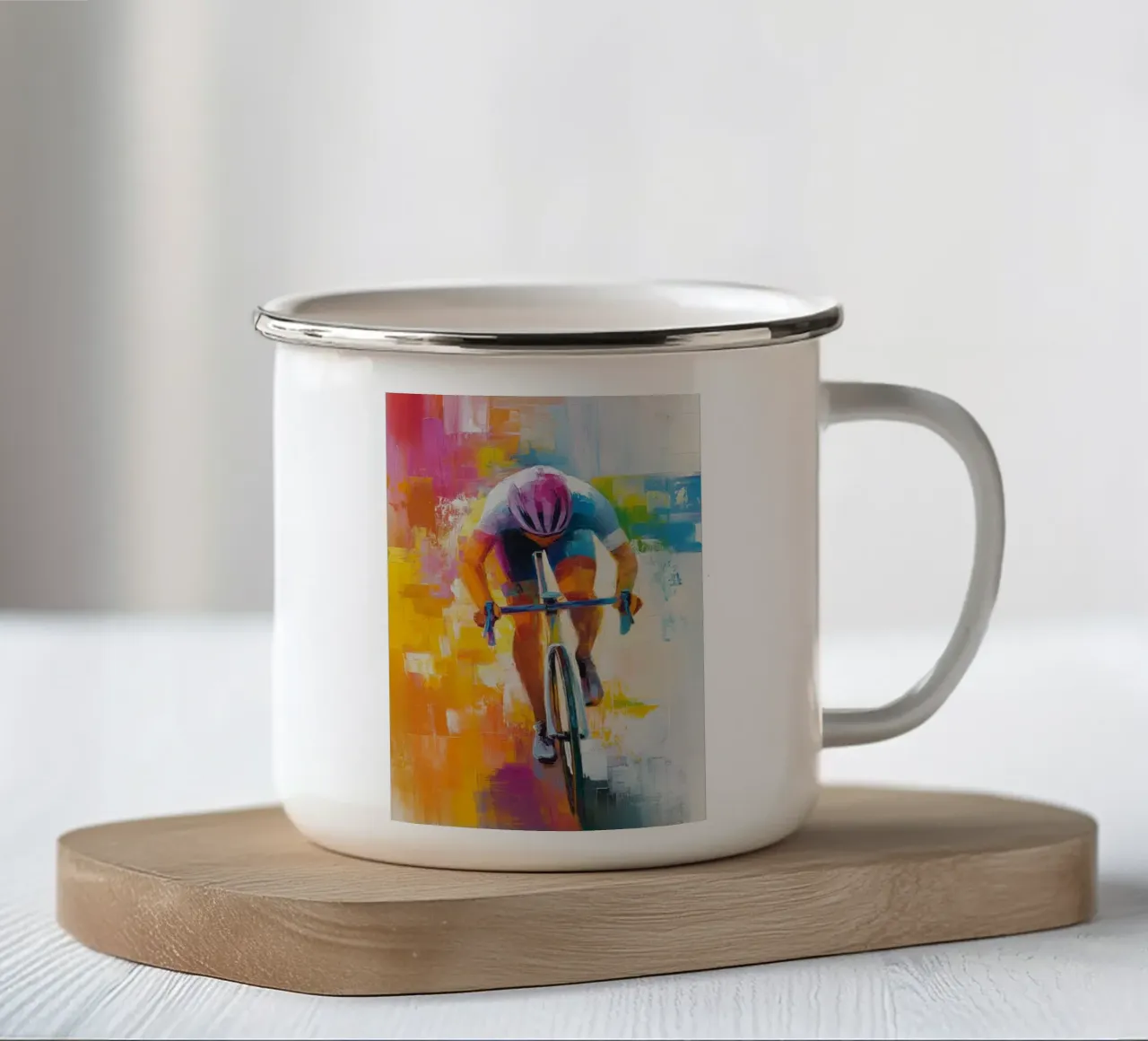 Giro di Francia tazza in smalto da Pictura
