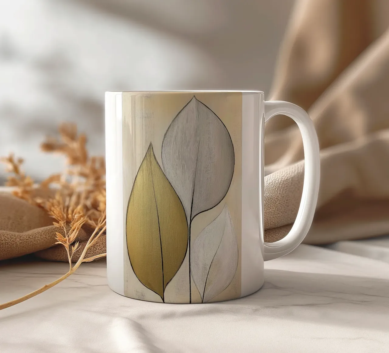 Bloemblad abstract tazza in ceramica da Pictura