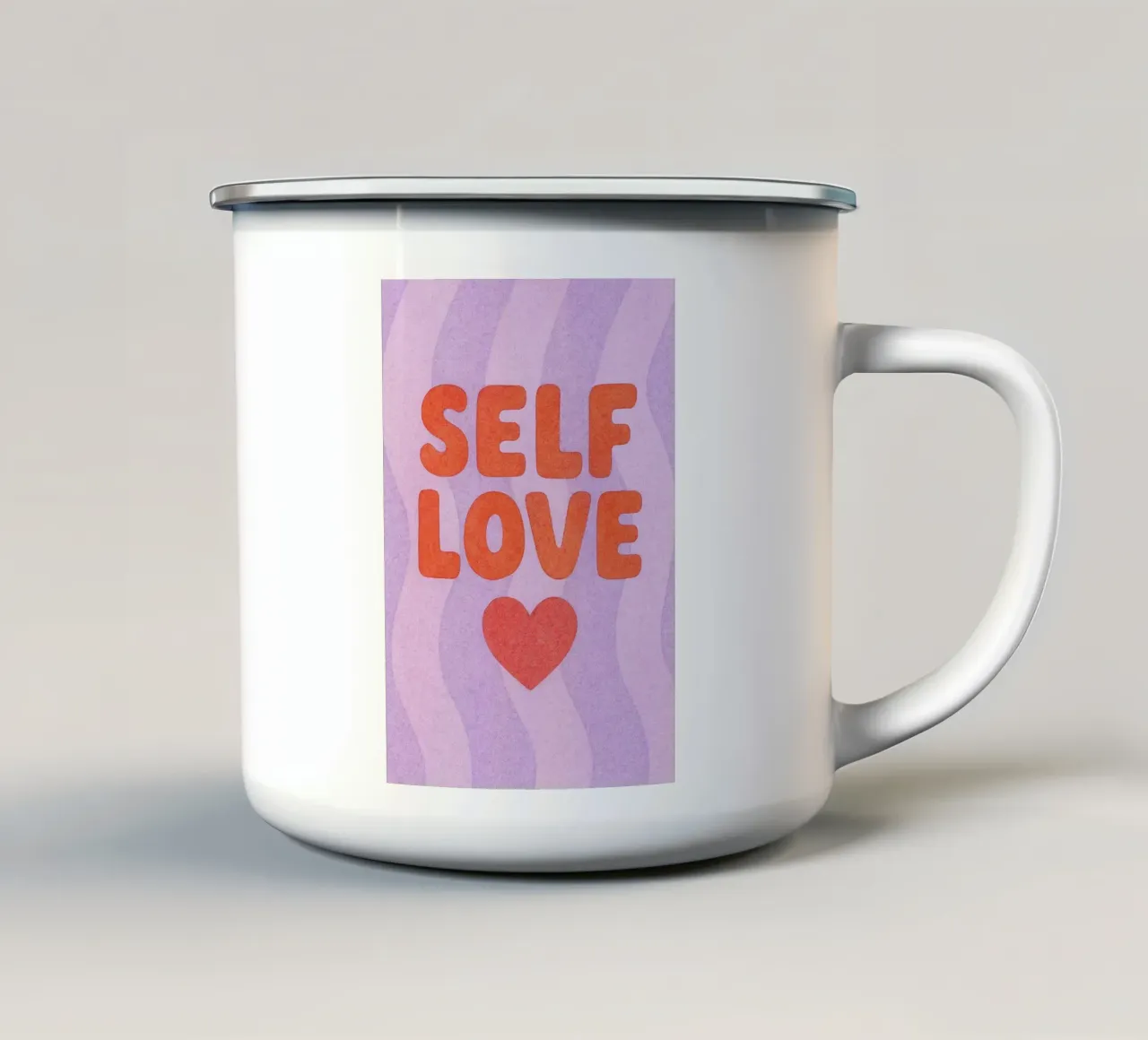 amore per se stessi tazza in smalto da Britania