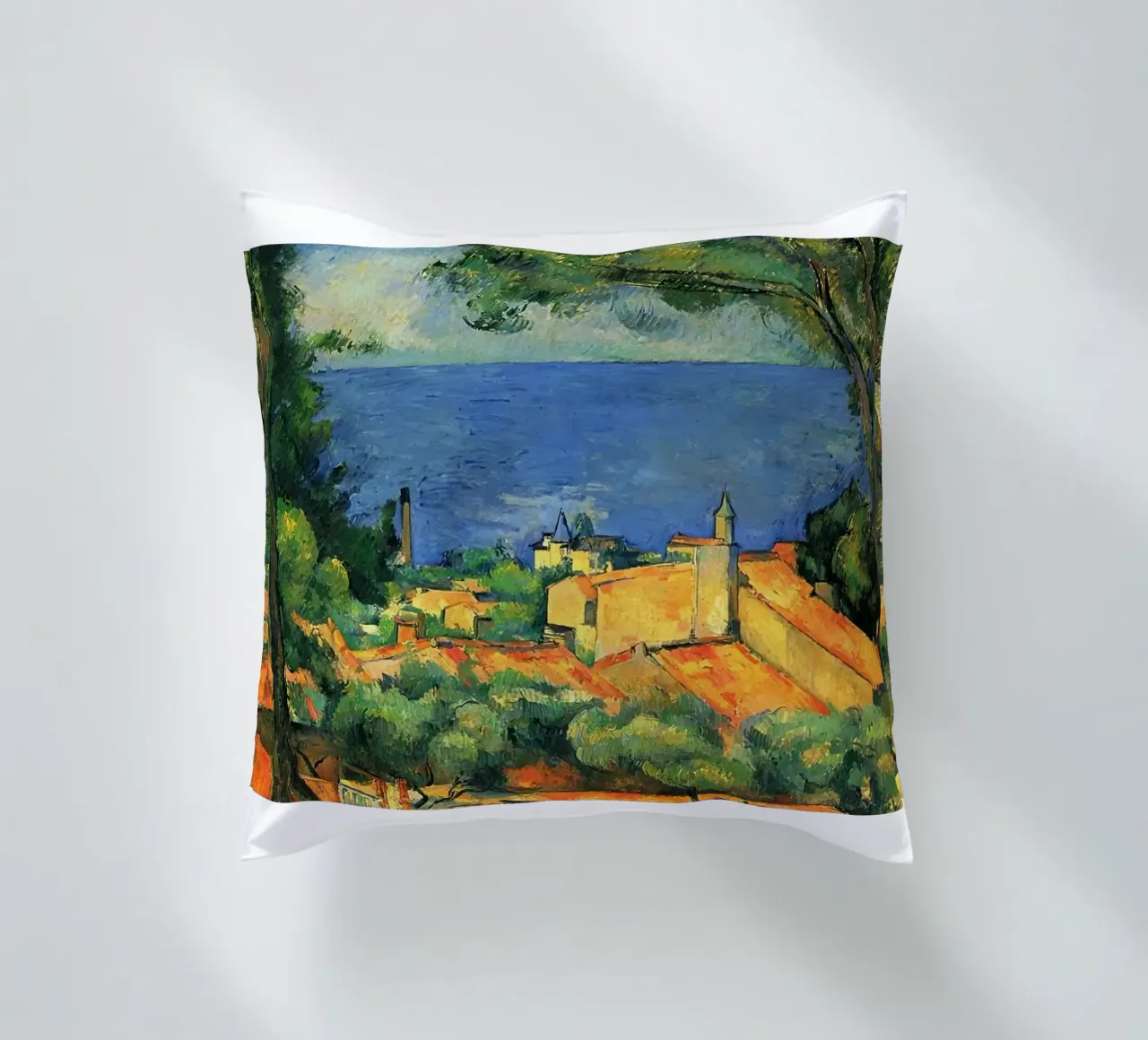 L'Estaque con i tetti rossi di Paul Cézanne cuscino da kaitlinparkershop