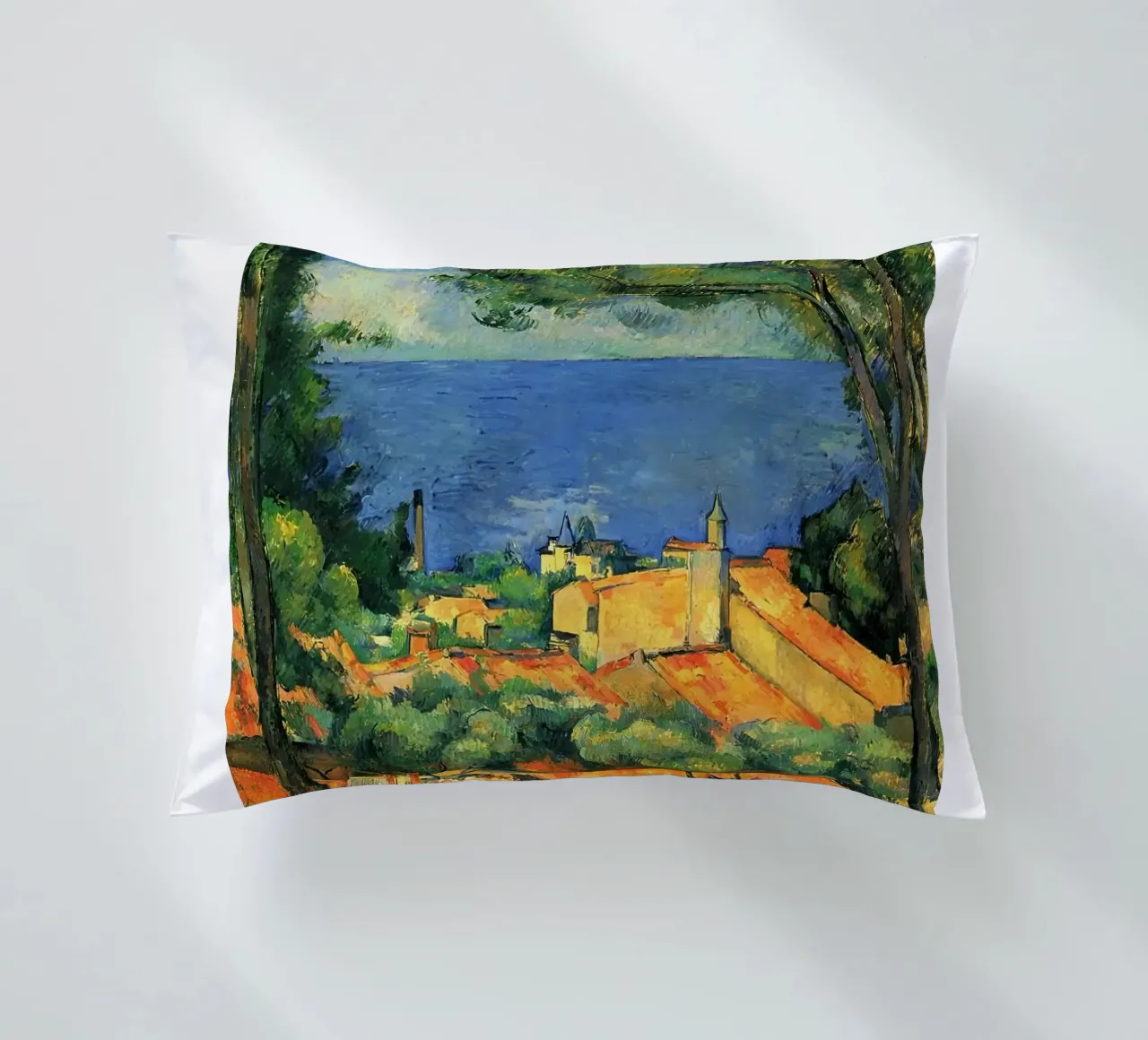 L'Estaque con i tetti rossi di Paul Cézanne cuscino da kaitlinparkershop