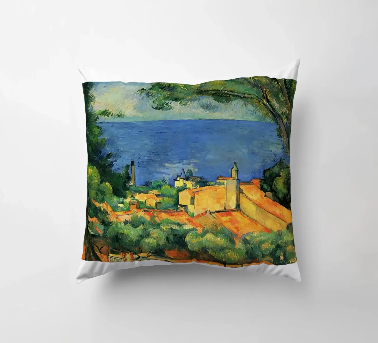 L'Estaque con i tetti rossi di Paul Cézanne cuscino da kaitlinparkershop