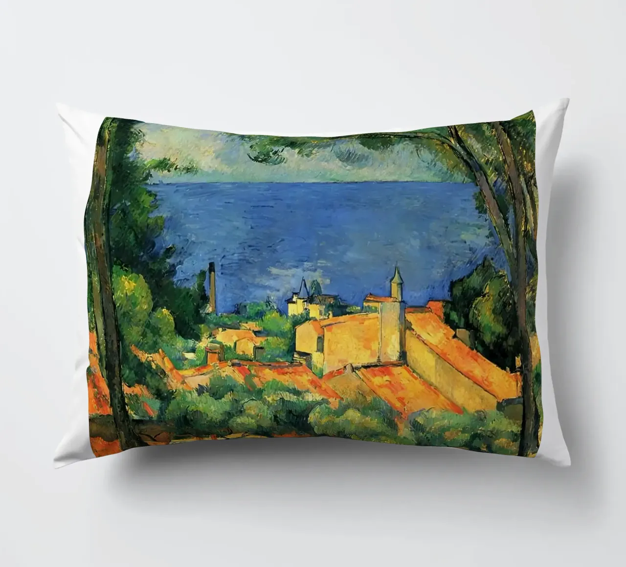 L'Estaque con i tetti rossi di Paul Cézanne cuscino da kaitlinparkershop