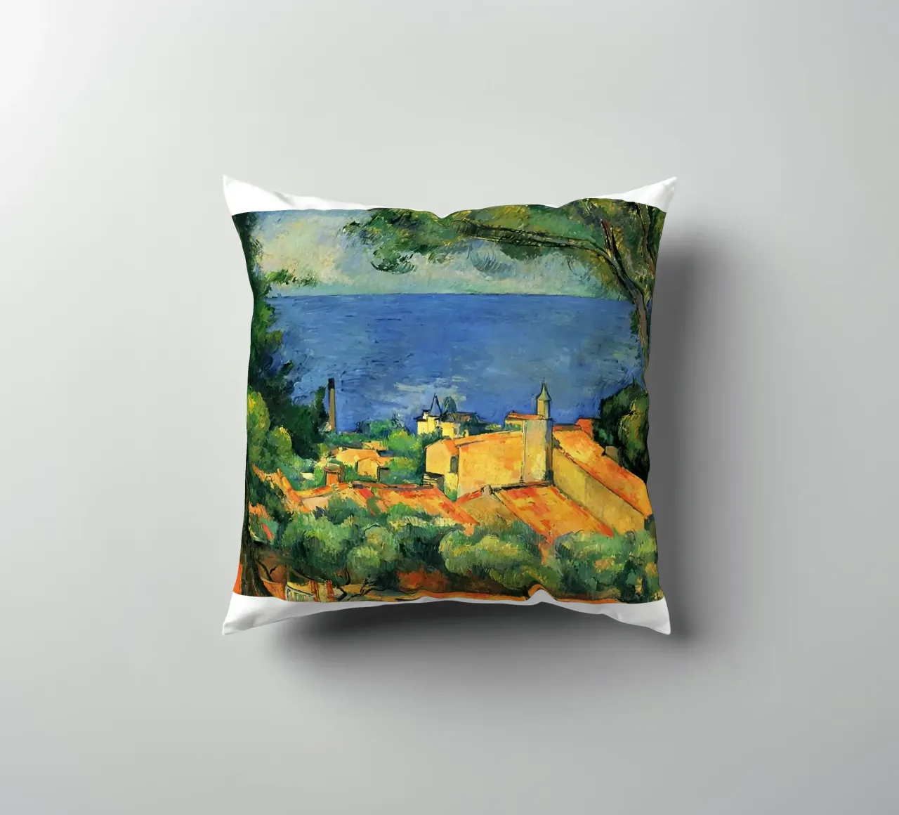 L'Estaque con i tetti rossi di Paul Cézanne cuscino da kaitlinparkershop