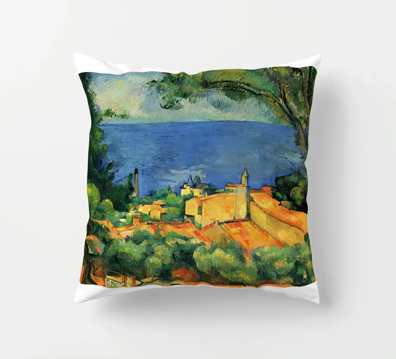 L'Estaque con i tetti rossi di Paul Cézanne cuscino da kaitlinparkershop