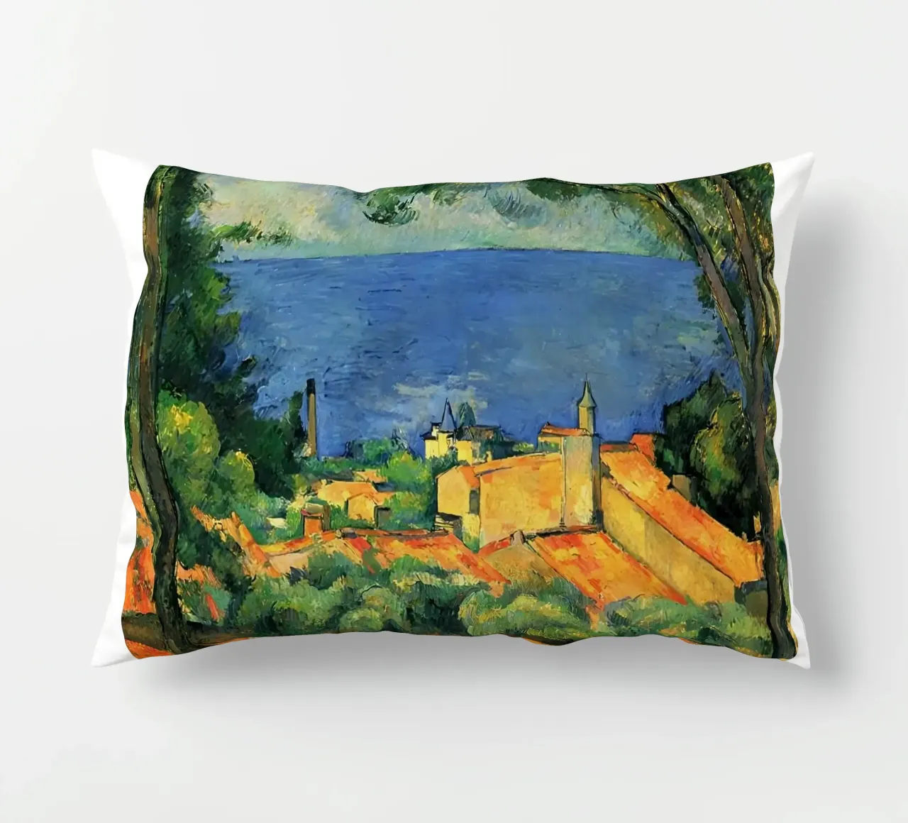 L'Estaque con i tetti rossi di Paul Cézanne cuscino da kaitlinparkershop