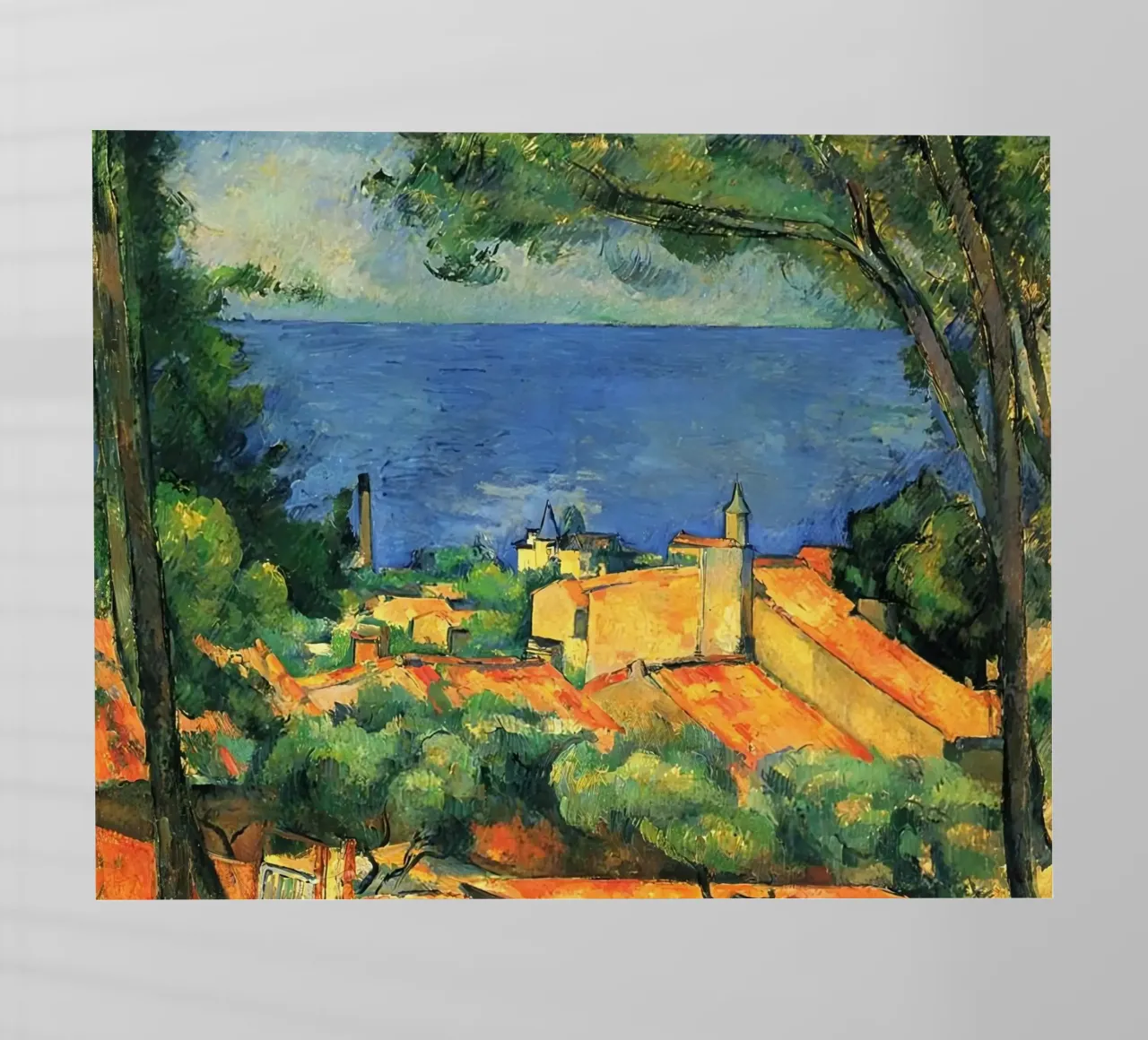 L'Estaque con i tetti rossi di Paul Cézanne pellicola backlit da kaitlinparkershop