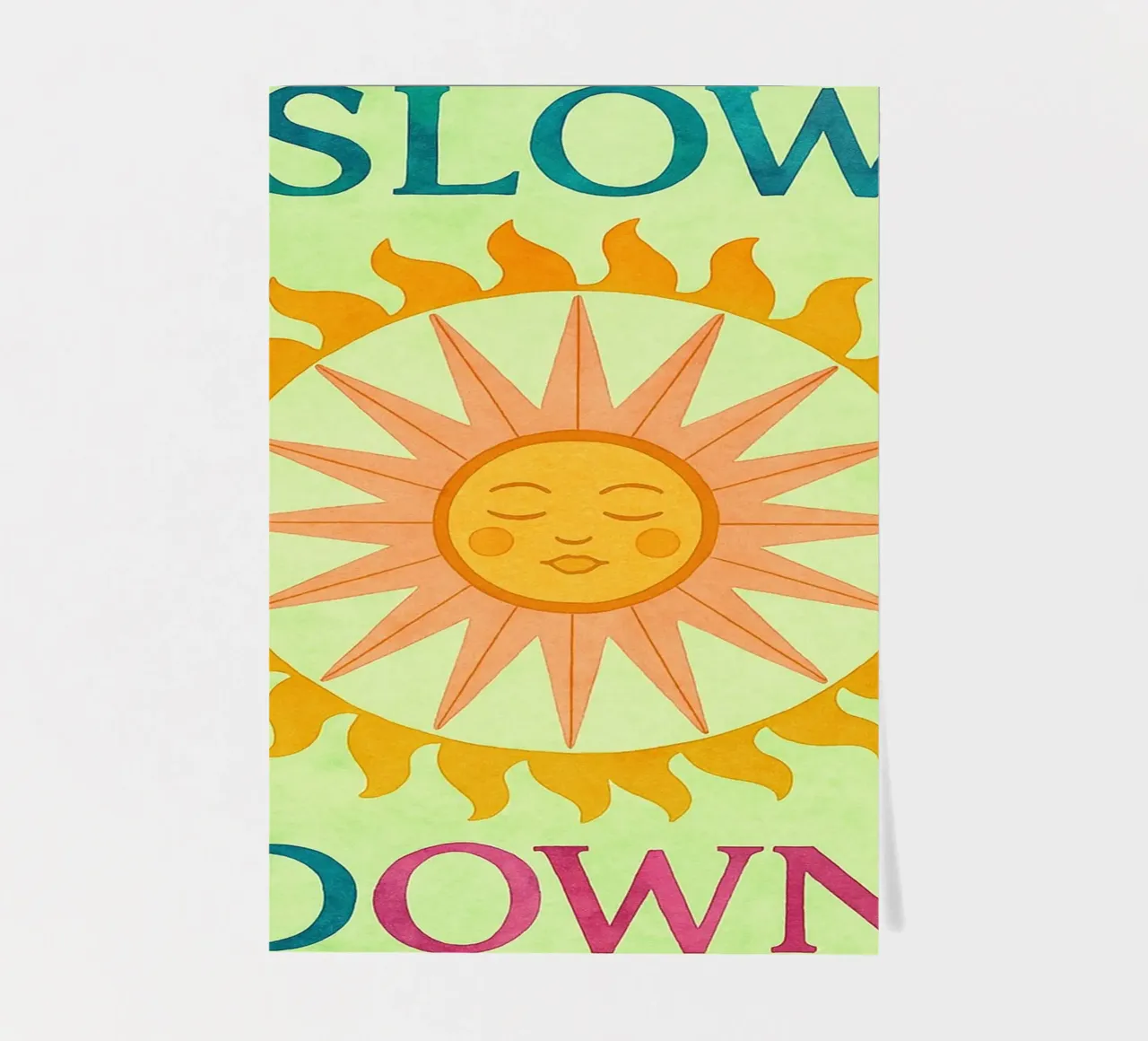 slow down sticker sheet by Britania