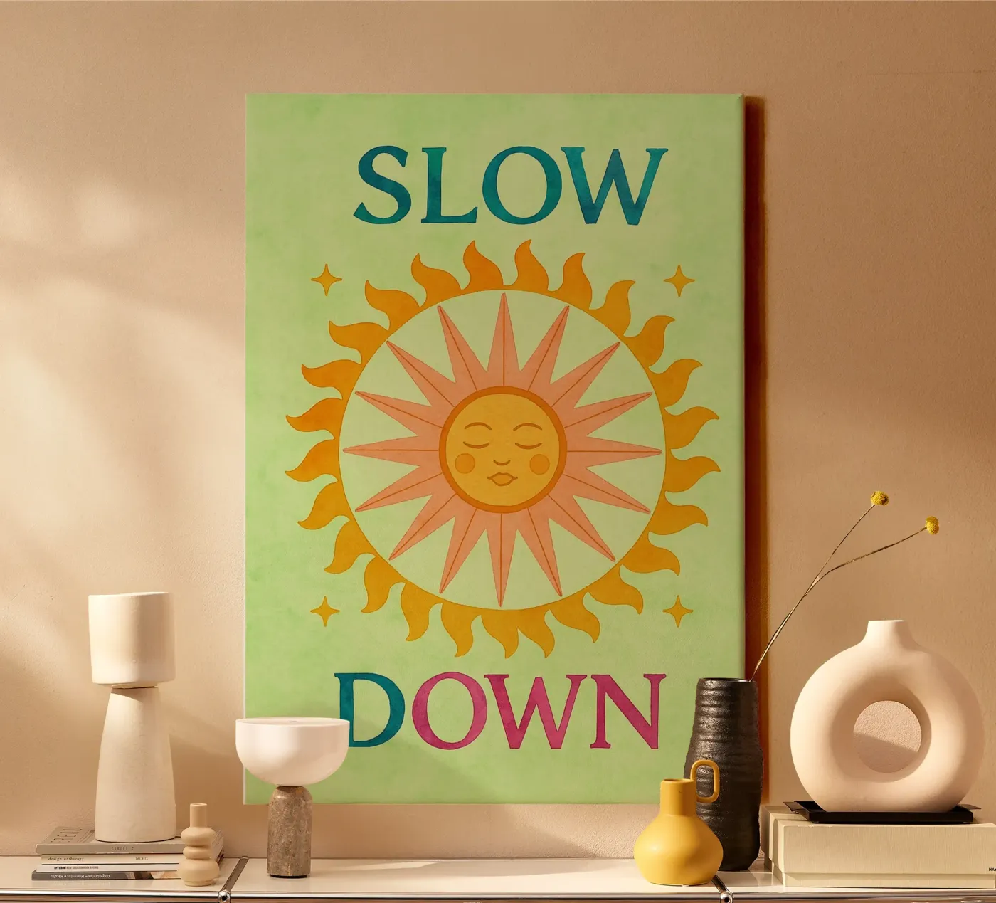 slow down canvas by Britania