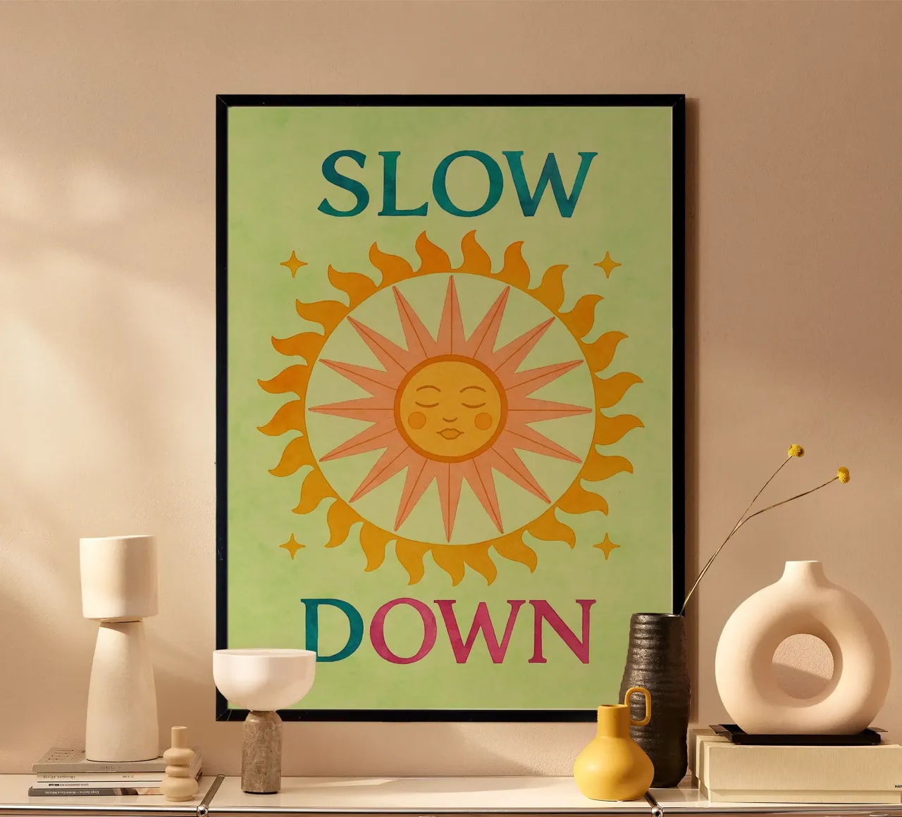 slow down poster by Britania