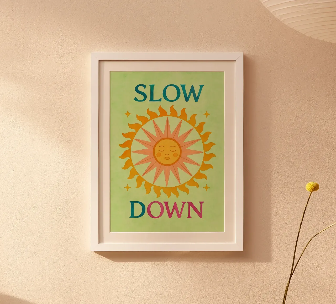 slow down poster by Britania
