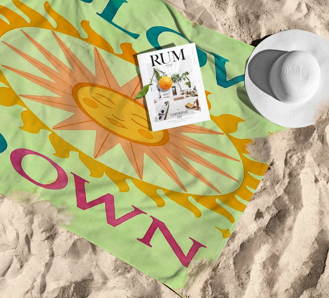 slow down beach towel by Britania