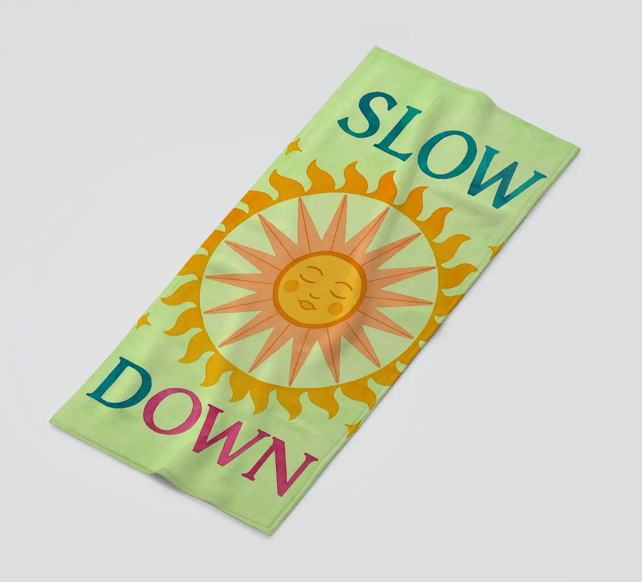 slow down beach towel by Britania