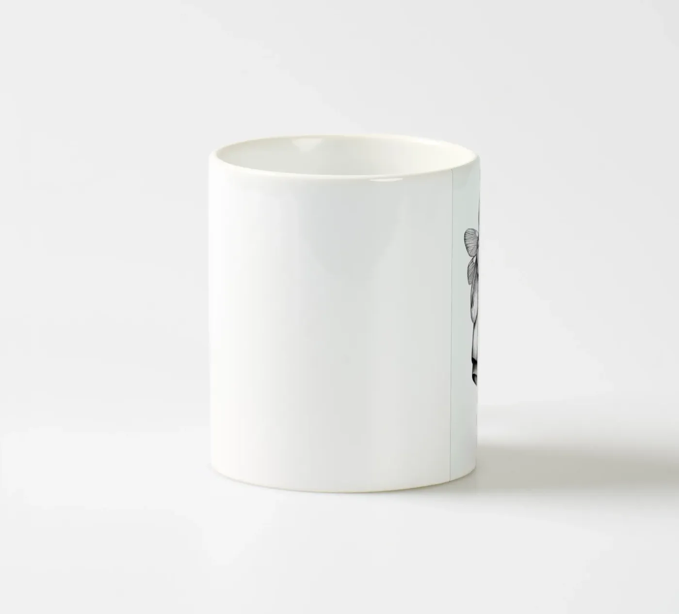 Dog ceramic mug by Maria Vdovichenko