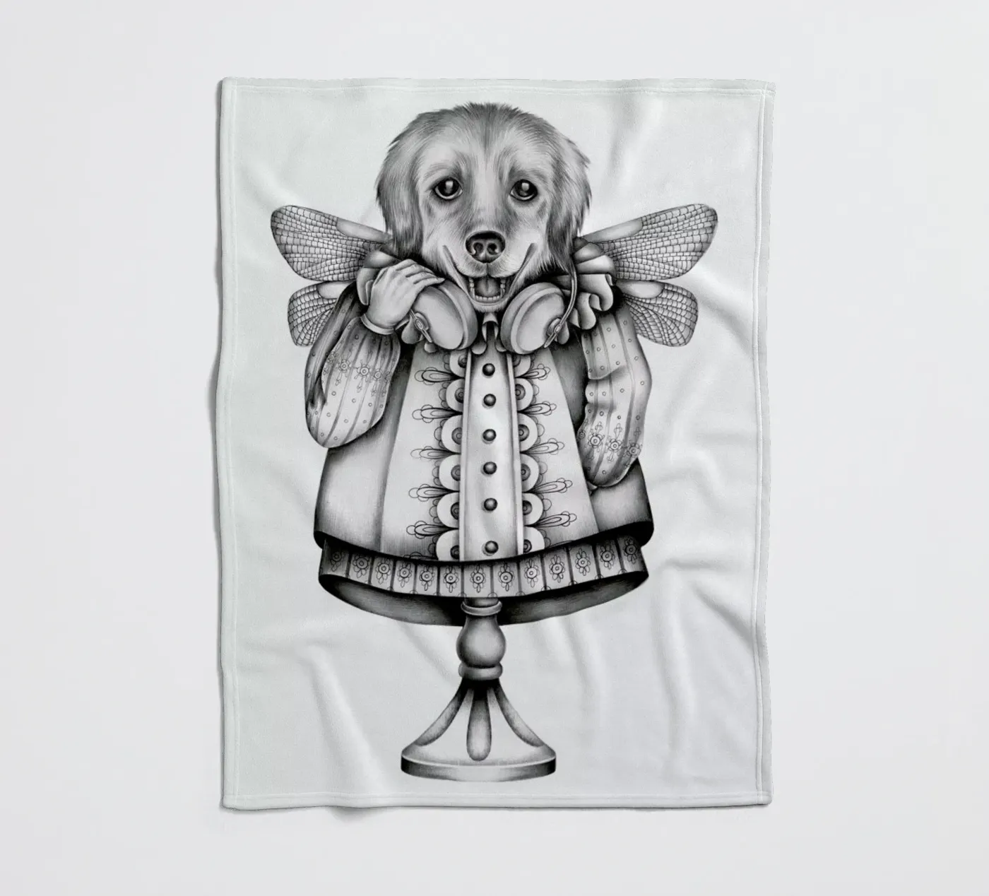 Dog fleecedeken van Maria Vdovichenko