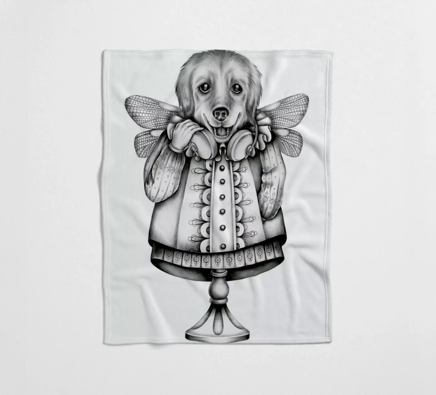 Dog fleecedeken van Maria Vdovichenko