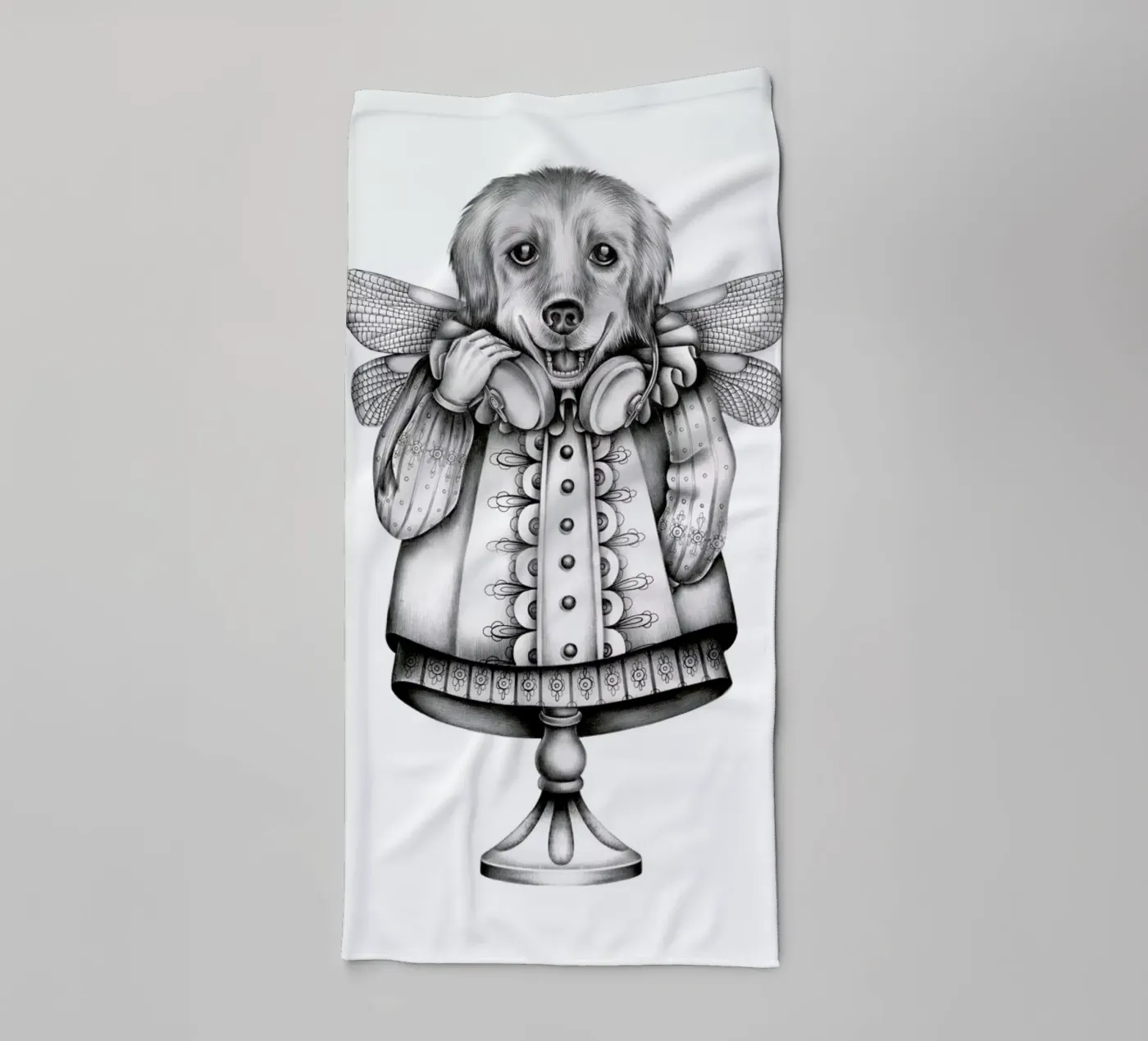 Dog towel by Maria Vdovichenko