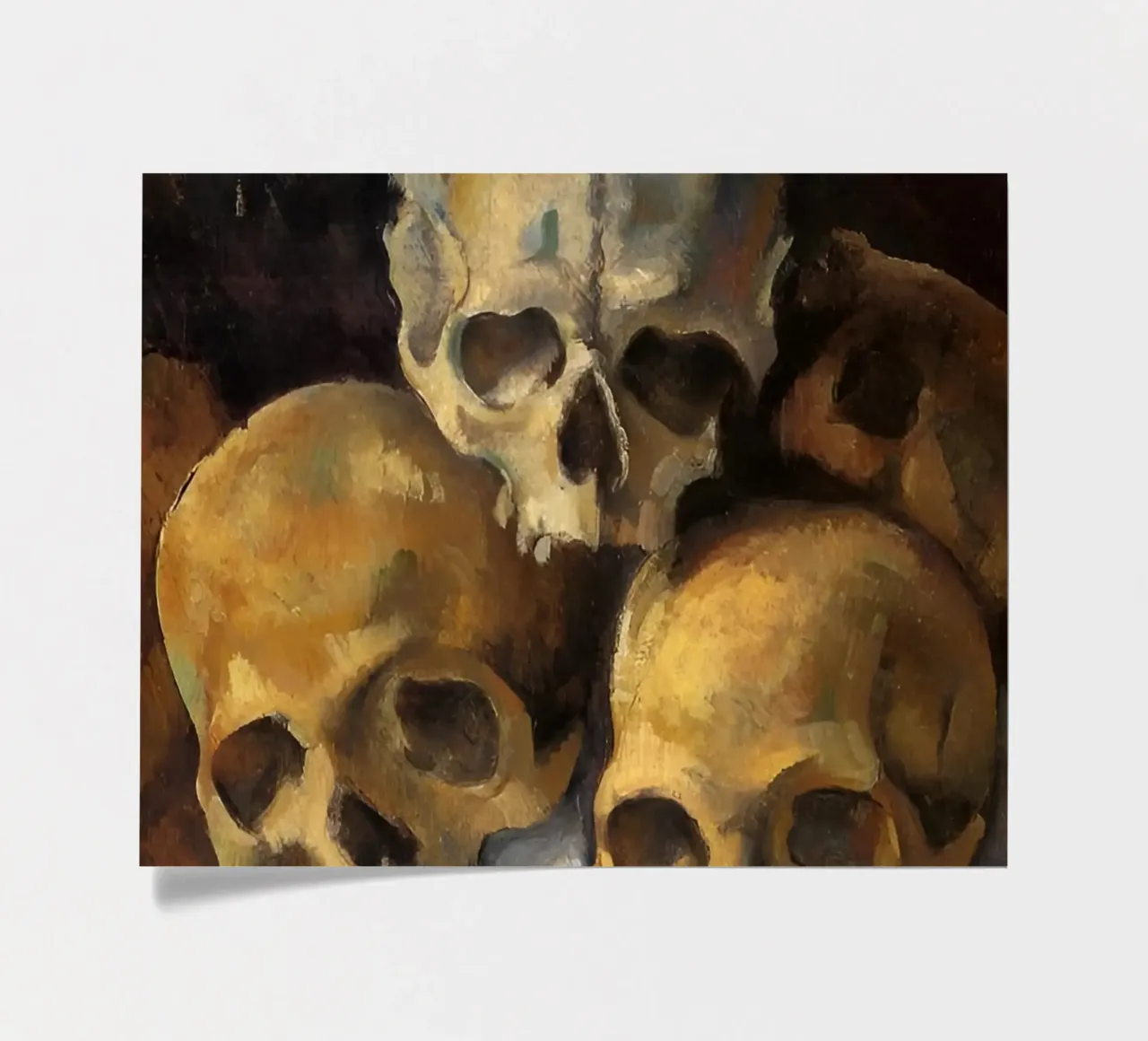 Pyramide der Totenköpfe von Paul Cézanne Stickerbogen von kaitlinparkershop
