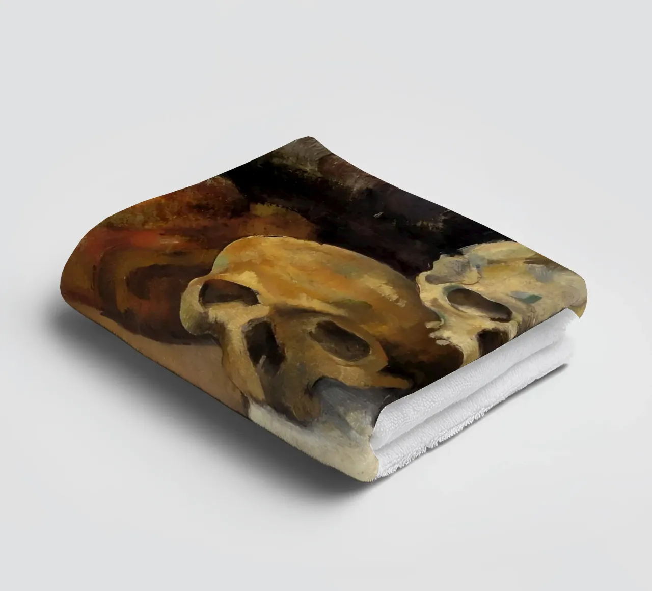 Pyramide der Totenköpfe von Paul Cézanne Handtuch von kaitlinparkershop