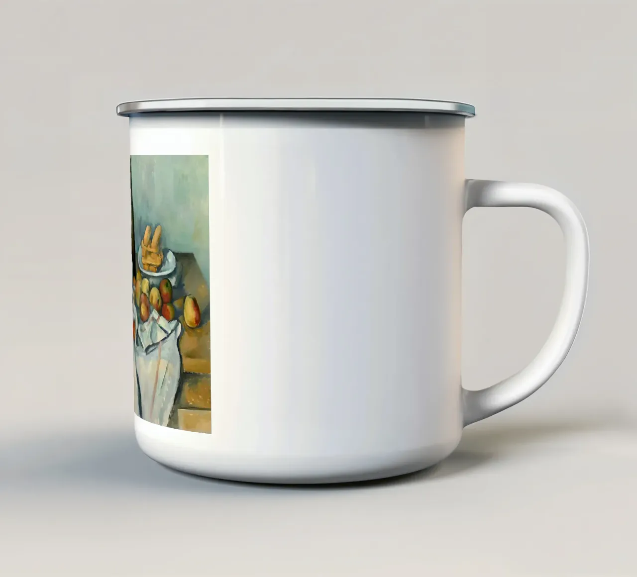 Il cesto di mele di Paul Cézanne tazza in smalto da kaitlinparkershop