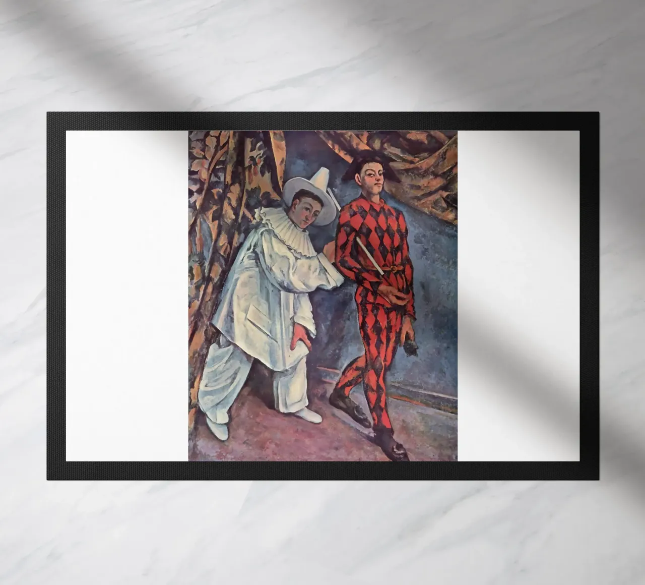 Pierrot e Arlecchino di Paul Cézanne zerbino da kaitlinparkershop