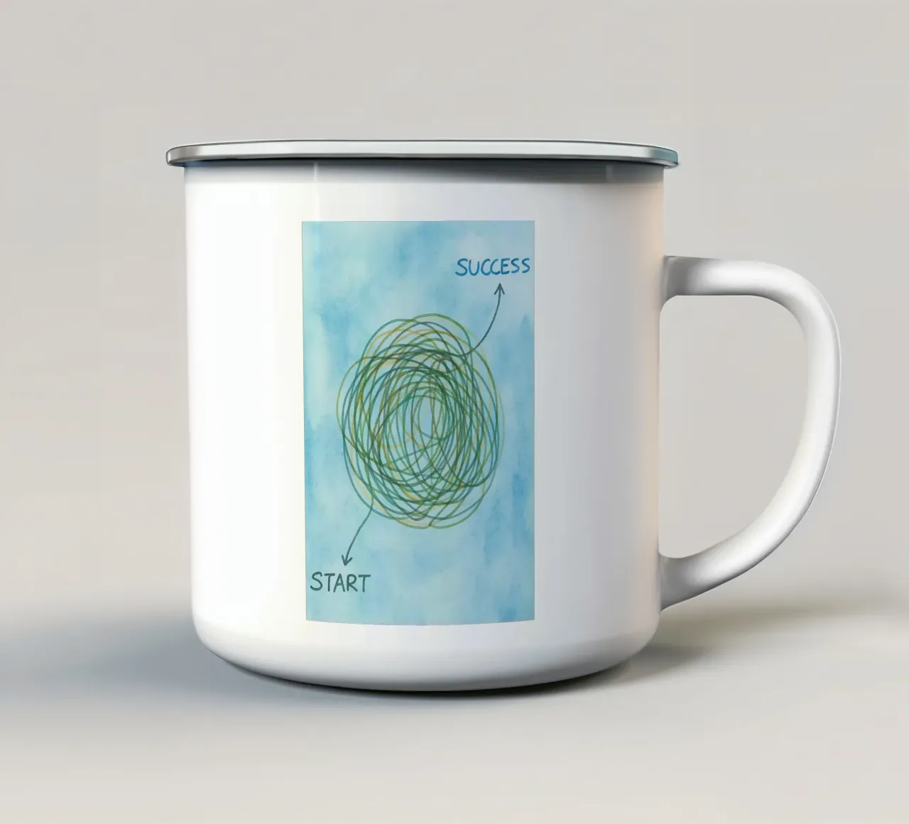 inizio del successo tazza in smalto da Britania