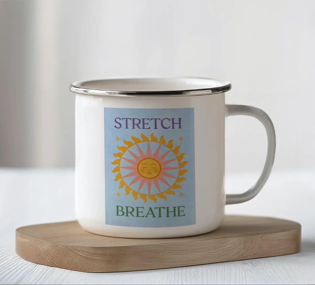 allungare respirare tazza in smalto da Britania