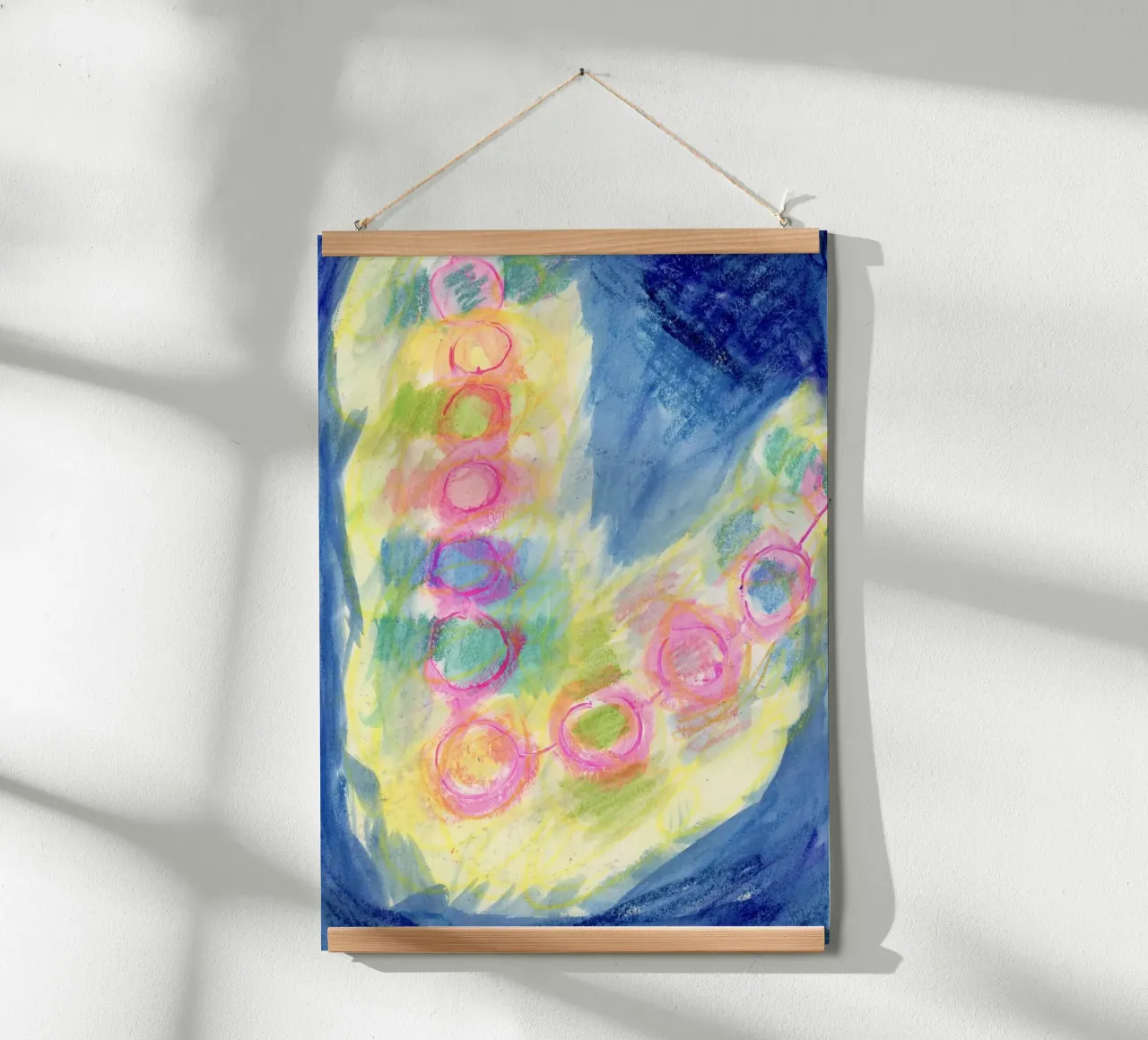 Luci astratte da fata poster con telaio in alluminio da Nica Colorie