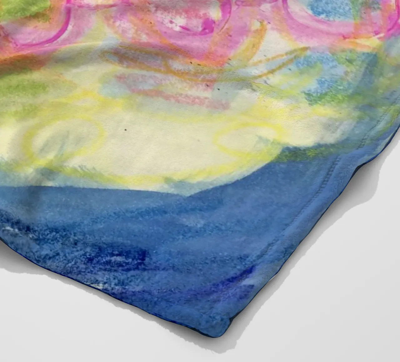 Abstract fairy lights fleece blanket by Nica Colorie