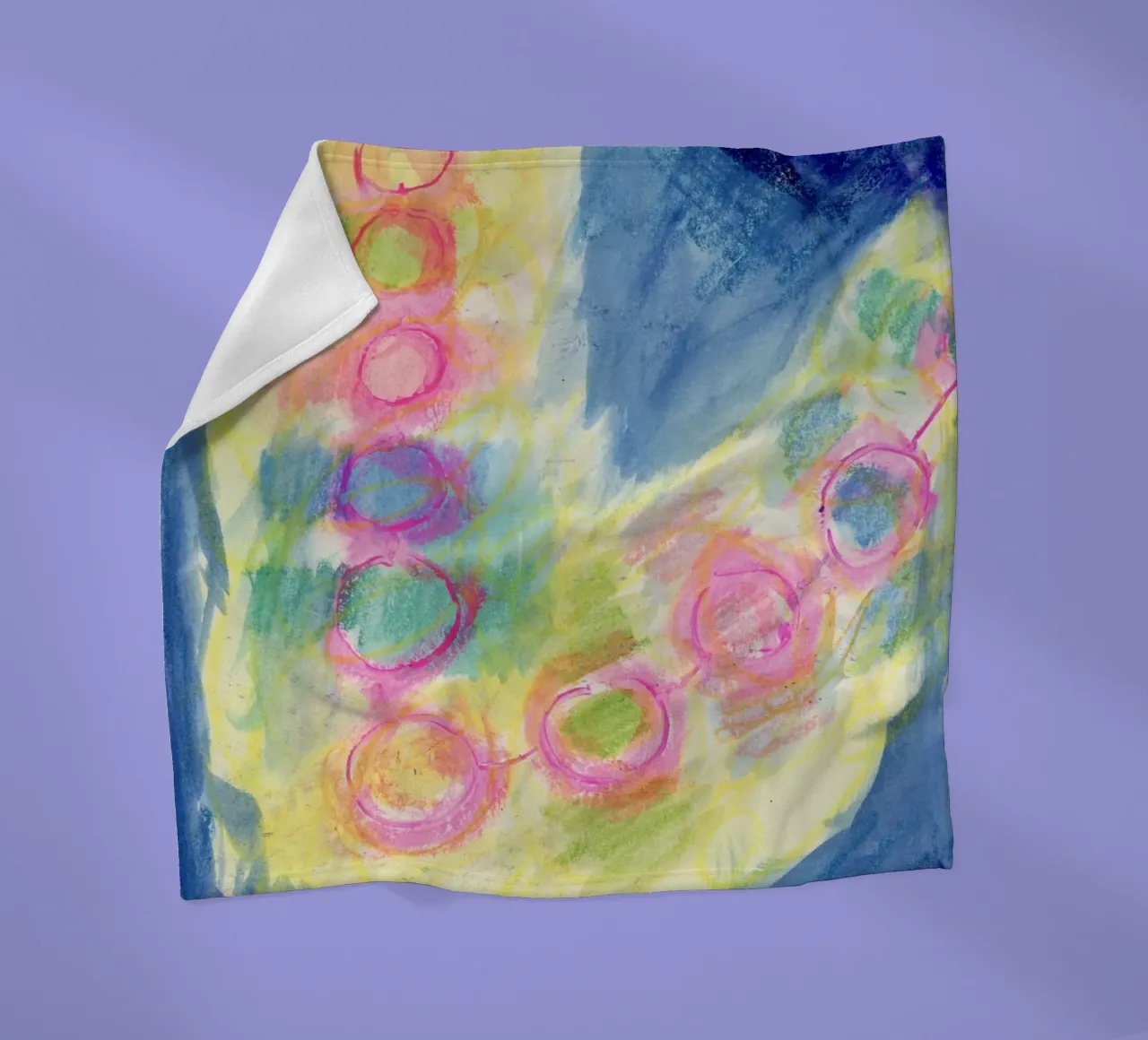 Abstract fairy lights fleece blanket by Nica Colorie