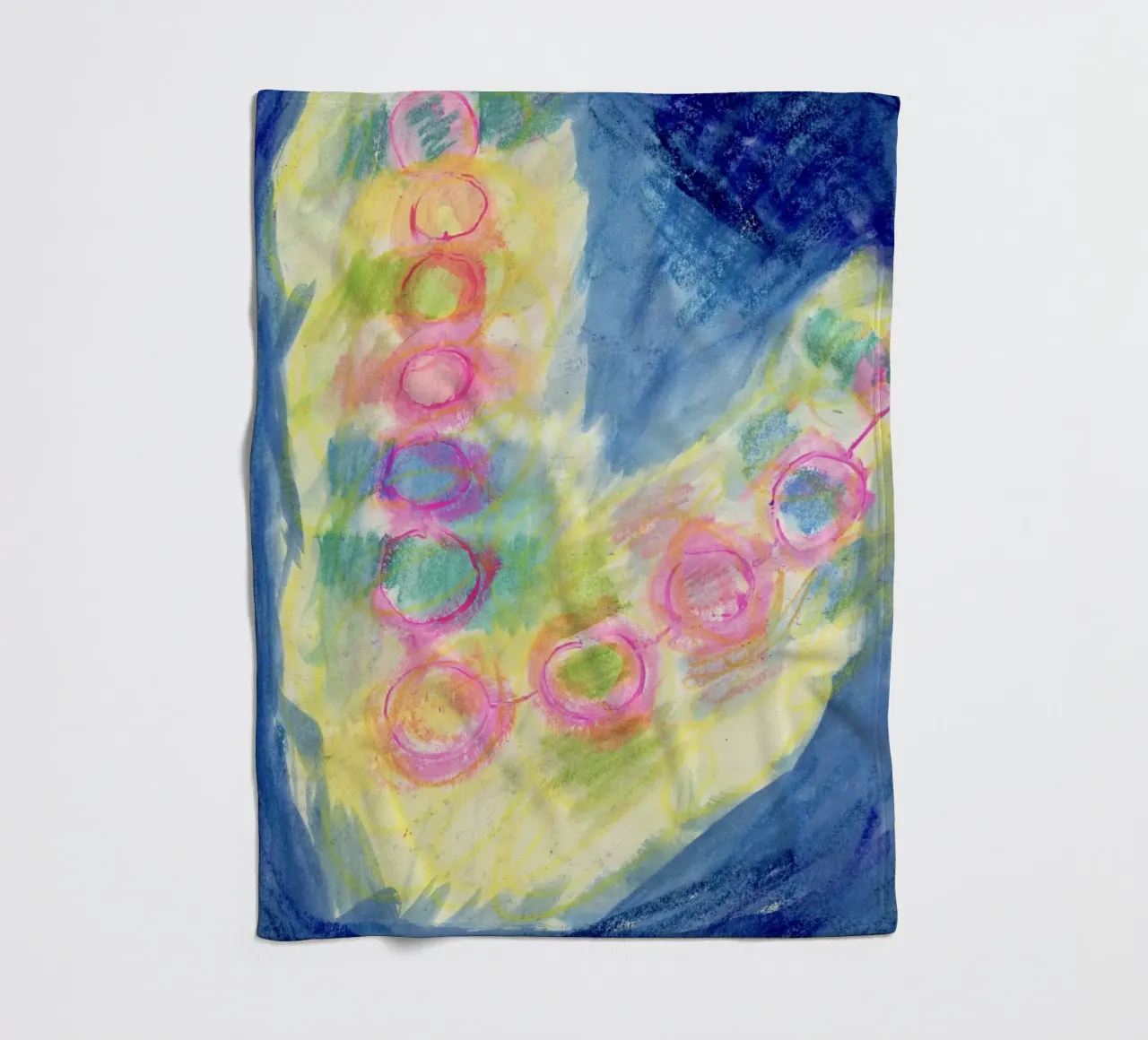 Abstract fairy lights fleece blanket by Nica Colorie