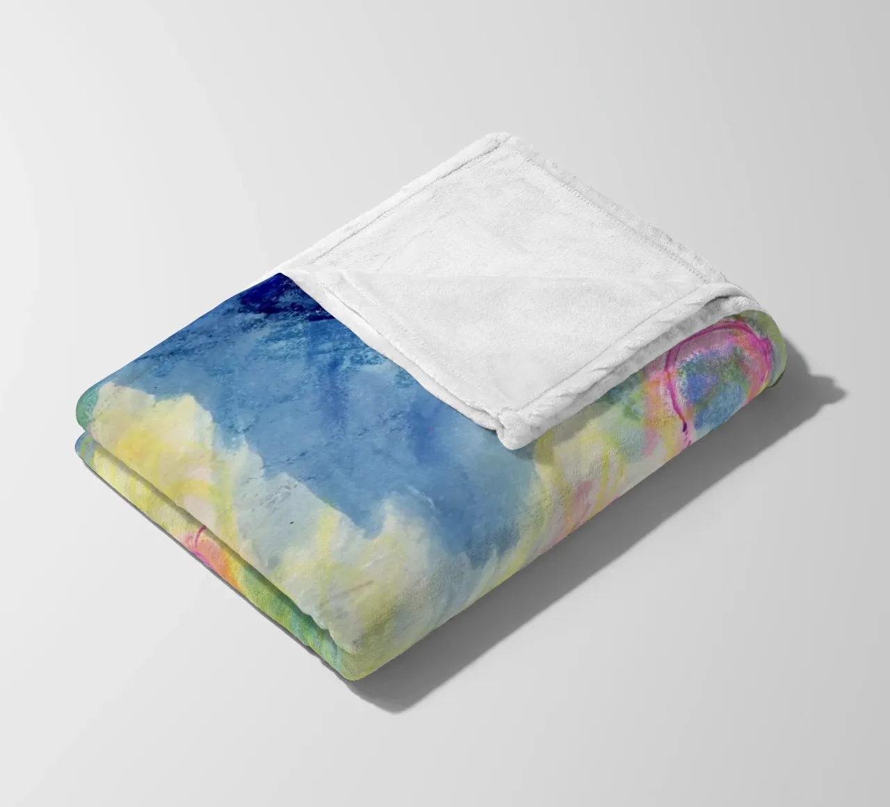 Abstract fairy lights fleece blanket by Nica Colorie