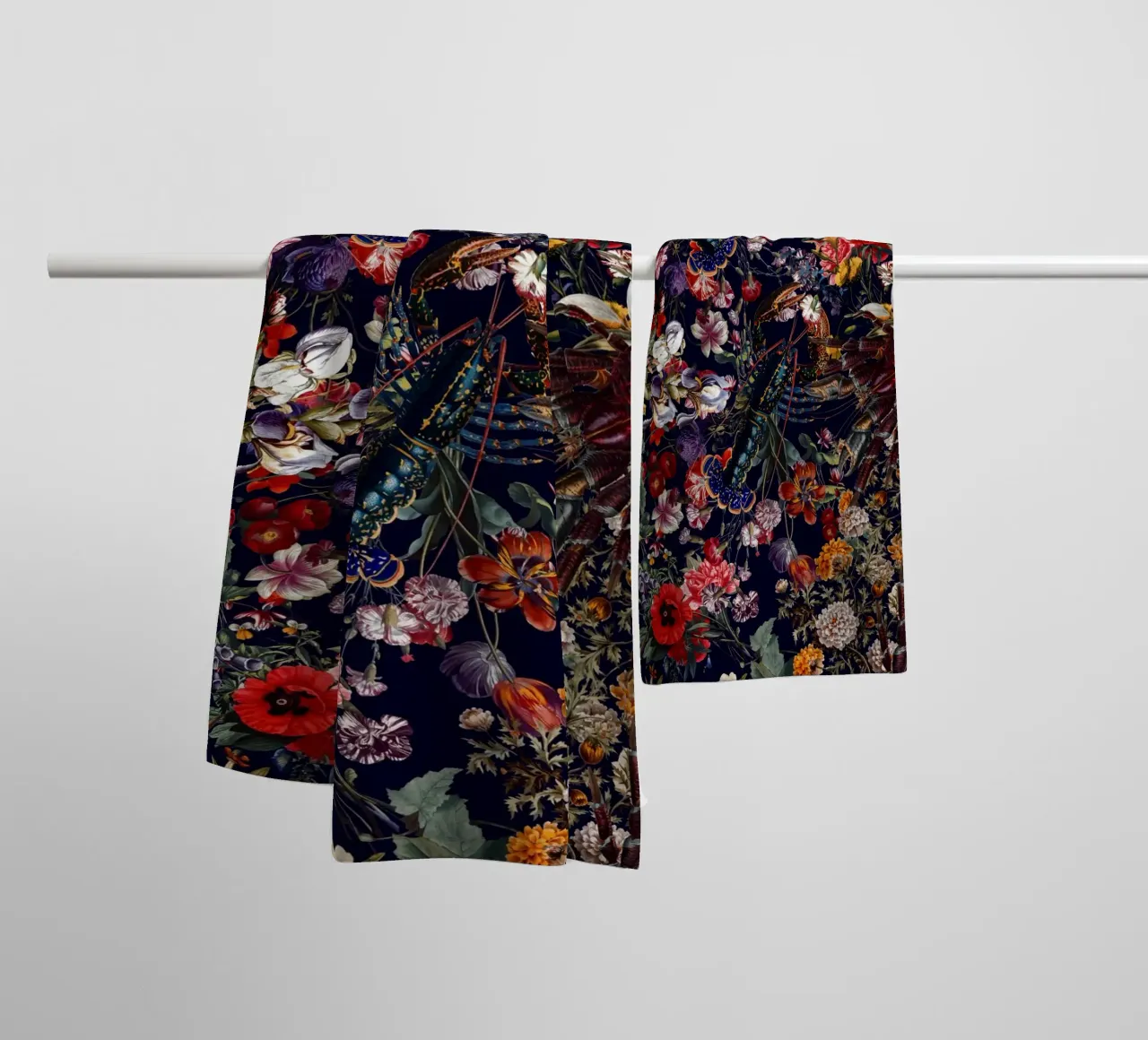 Floral Lobsters asciugamano da bagno da burcukorkmazyurek