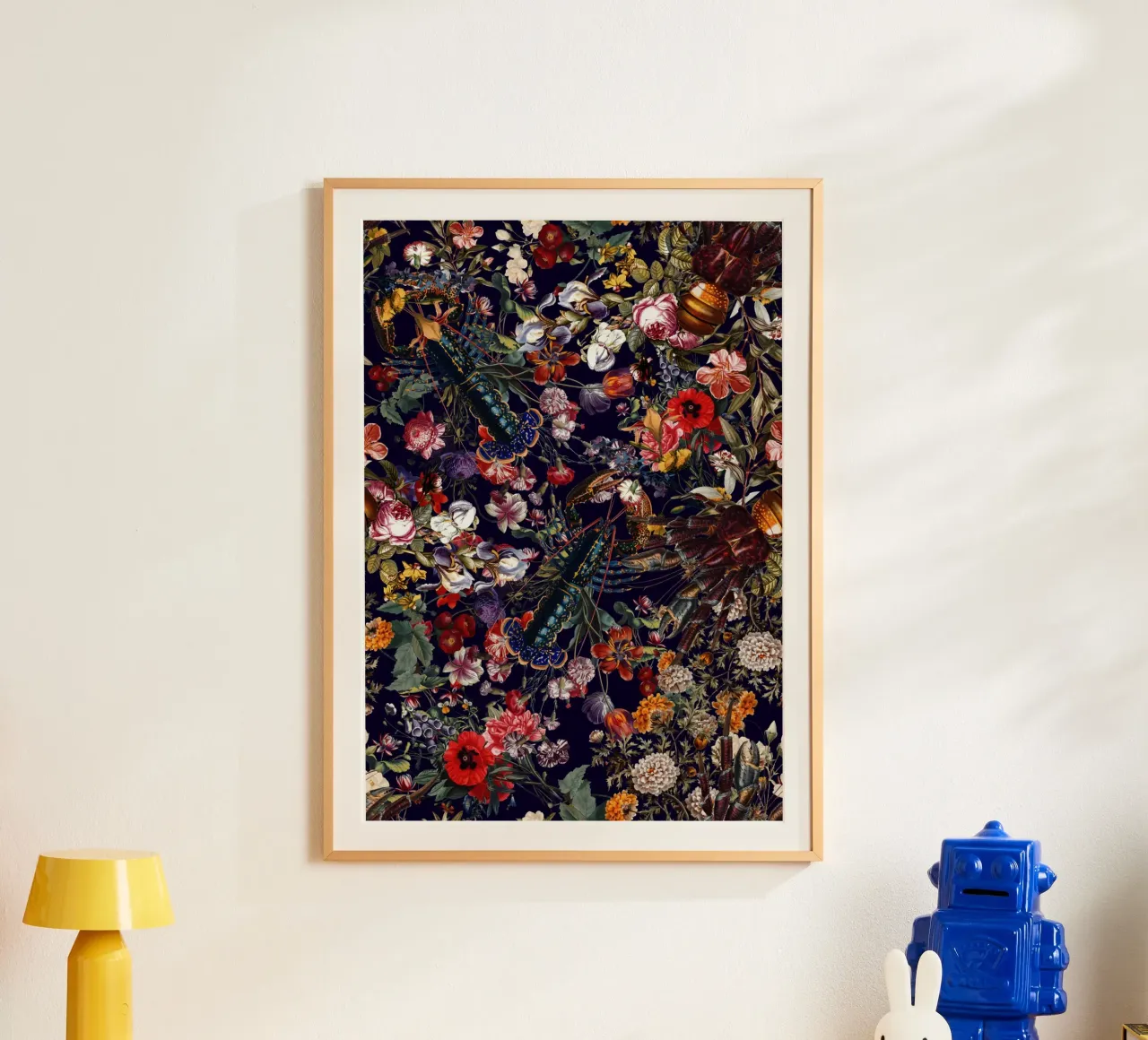 Floral Lobsters carta hahnemühle da burcukorkmazyurek