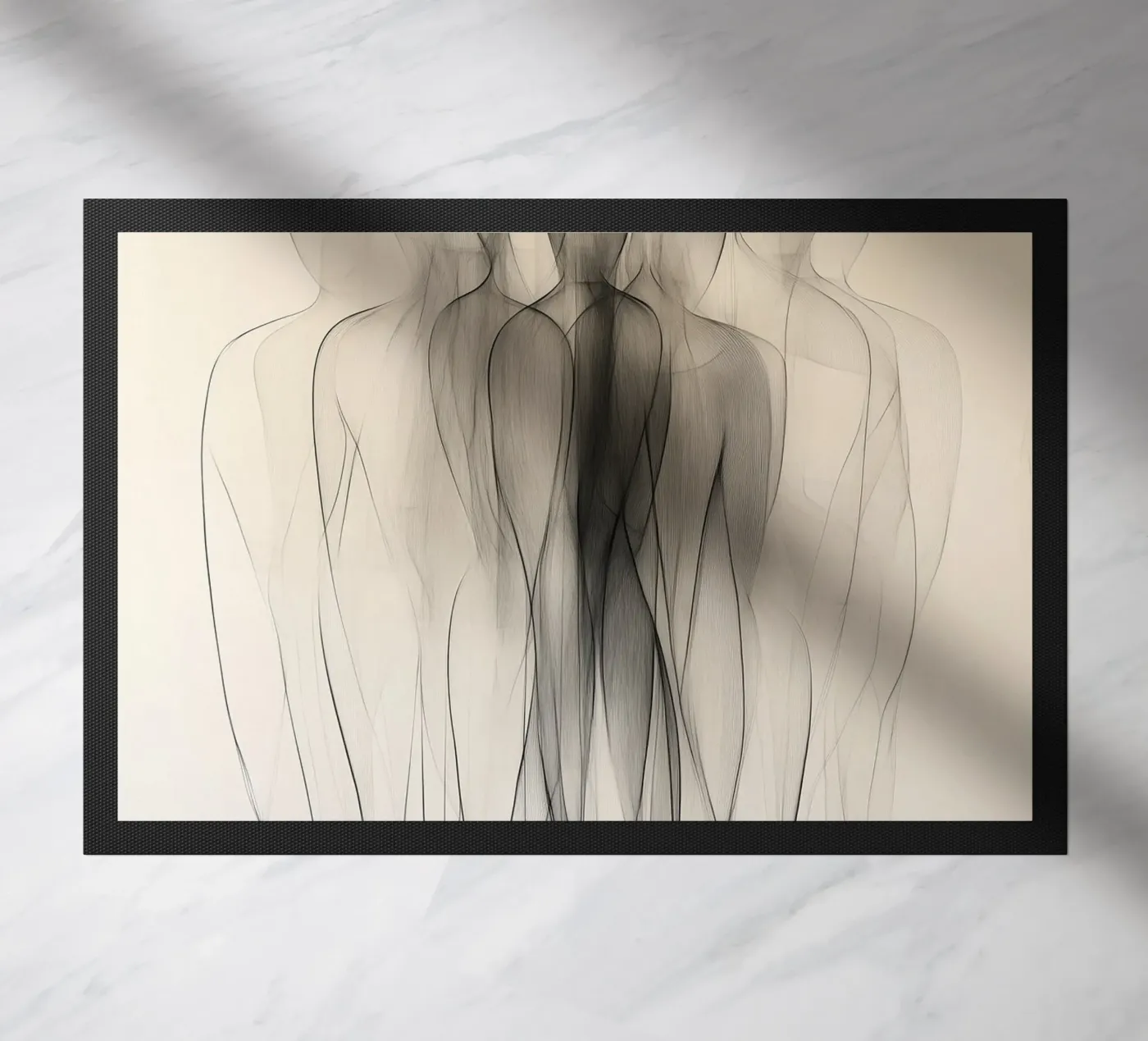 Mensen abstract Fußmatte von Pictura