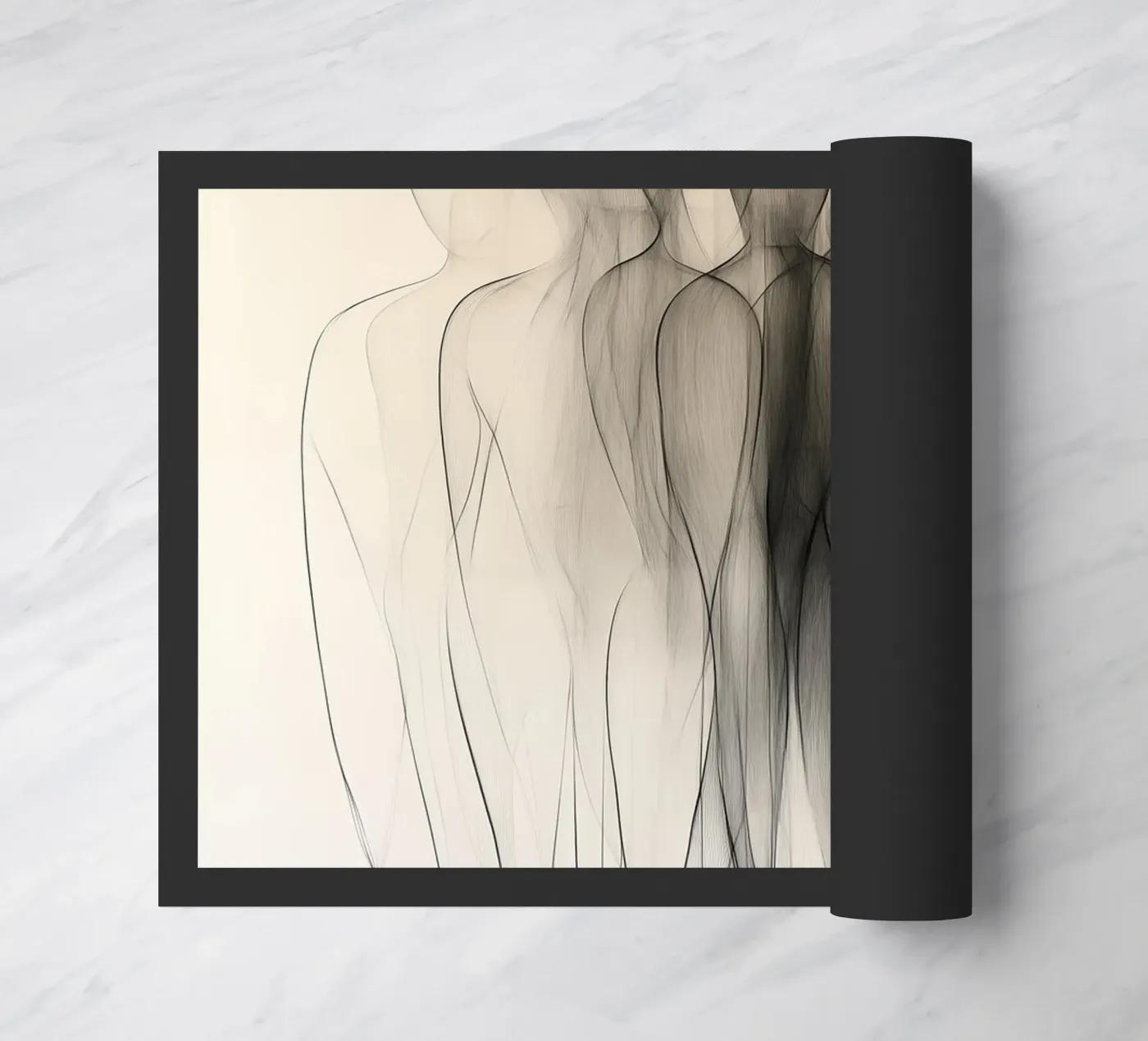 Mensen abstract Fußmatte von Pictura