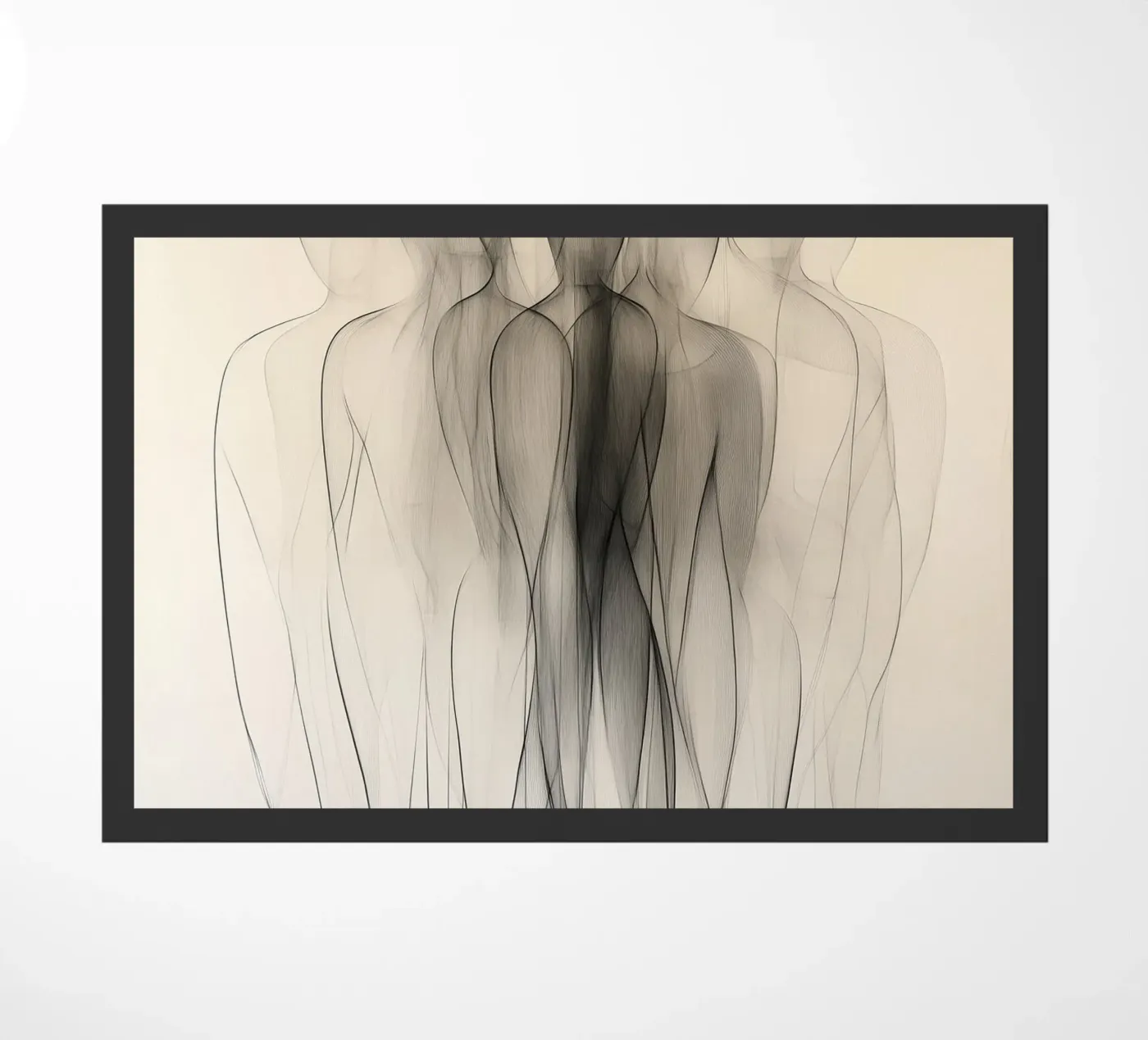 Mensen abstract Fußmatte von Pictura