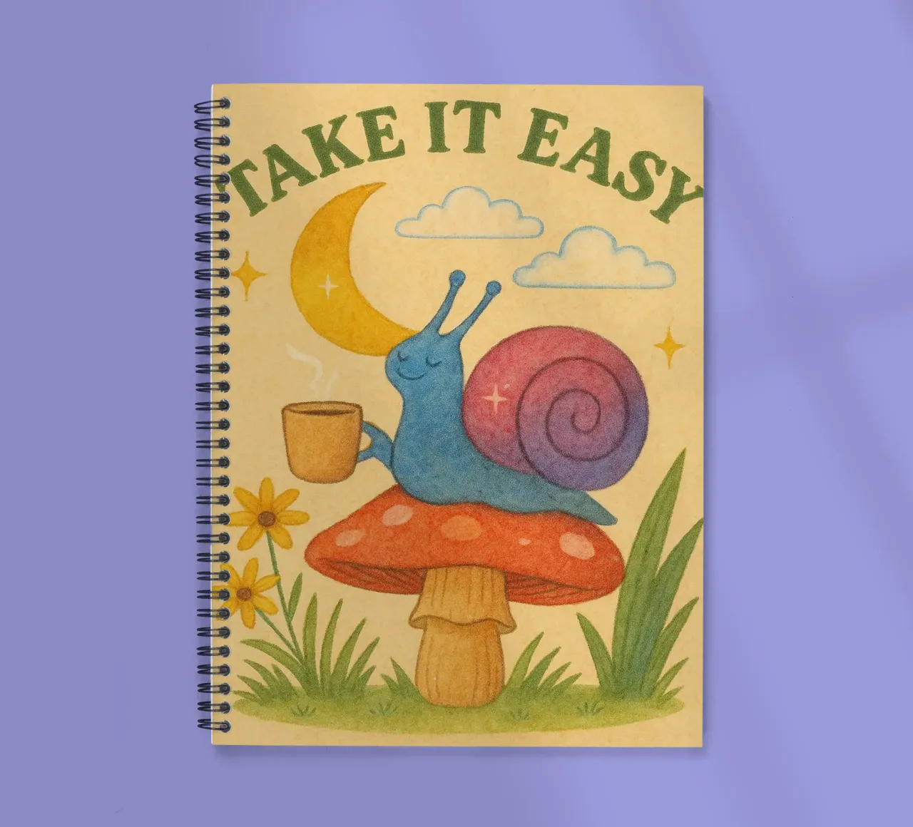 take it easy spiral notebook by Britania