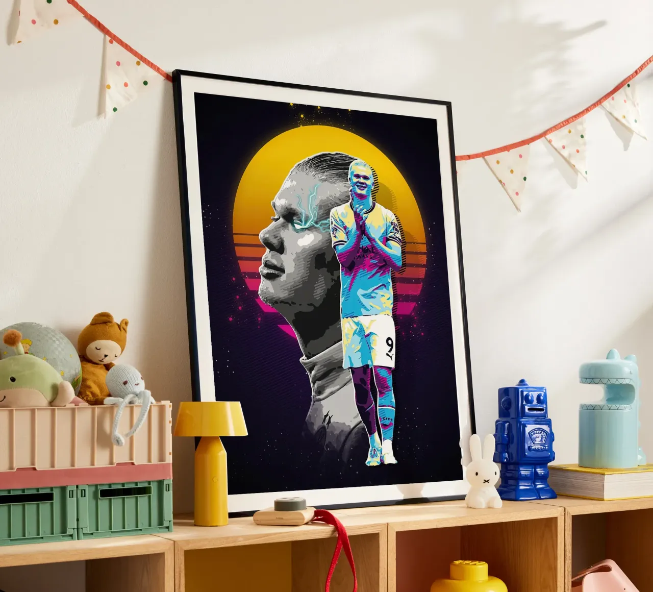 Ster Voetbal Haalland poster van Gust Sporer FOTBALL