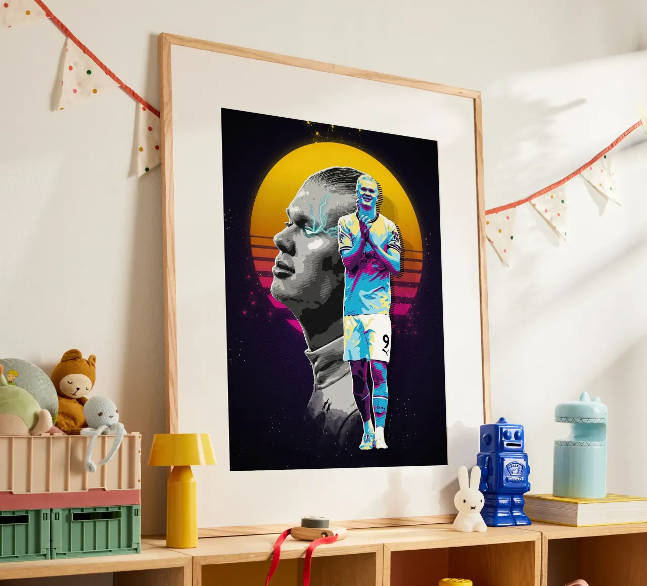 Ster Voetbal Haalland poster van Gust Sporer FOTBALL