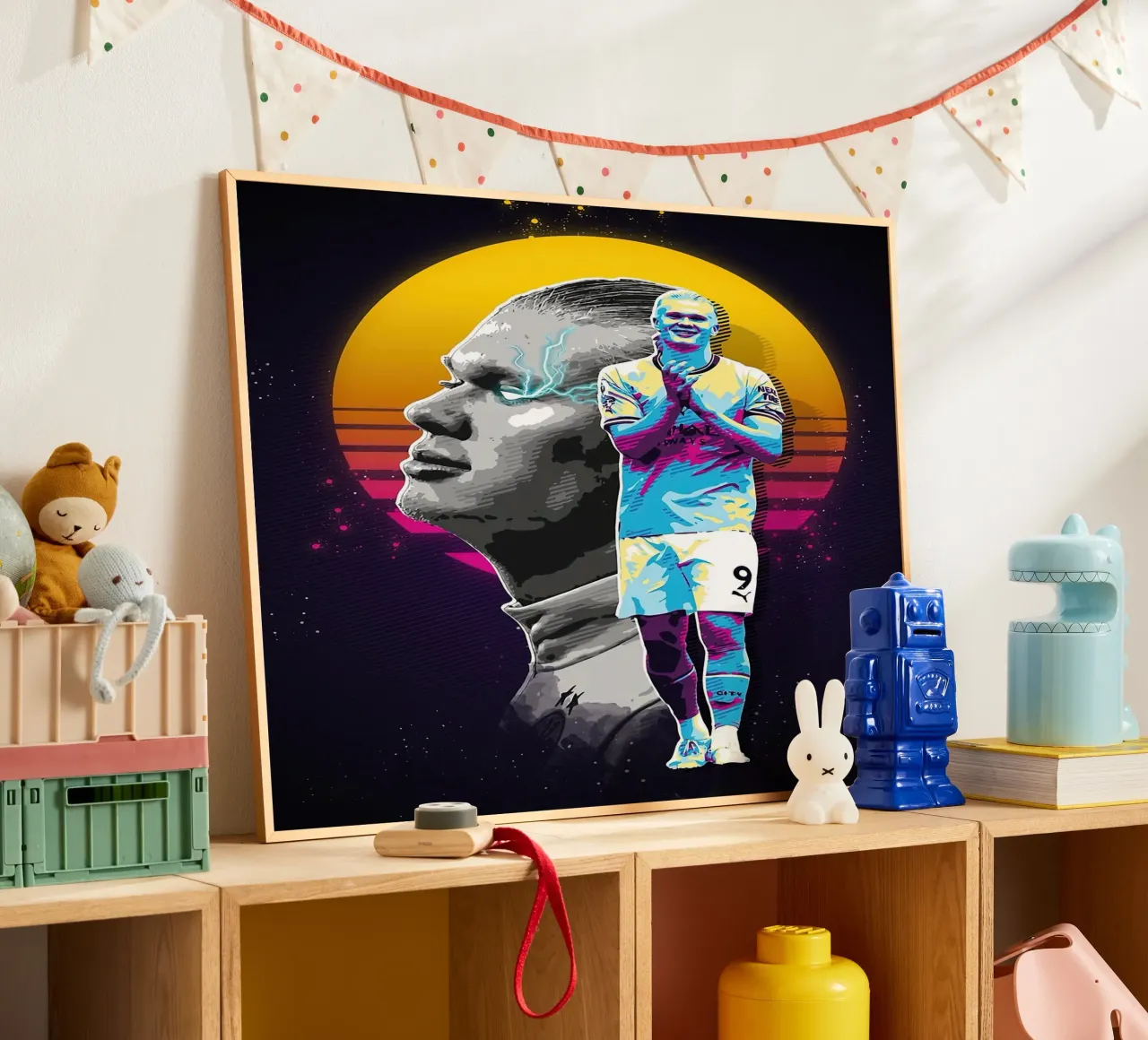 Ster Voetbal Haalland poster van Gust Sporer FOTBALL