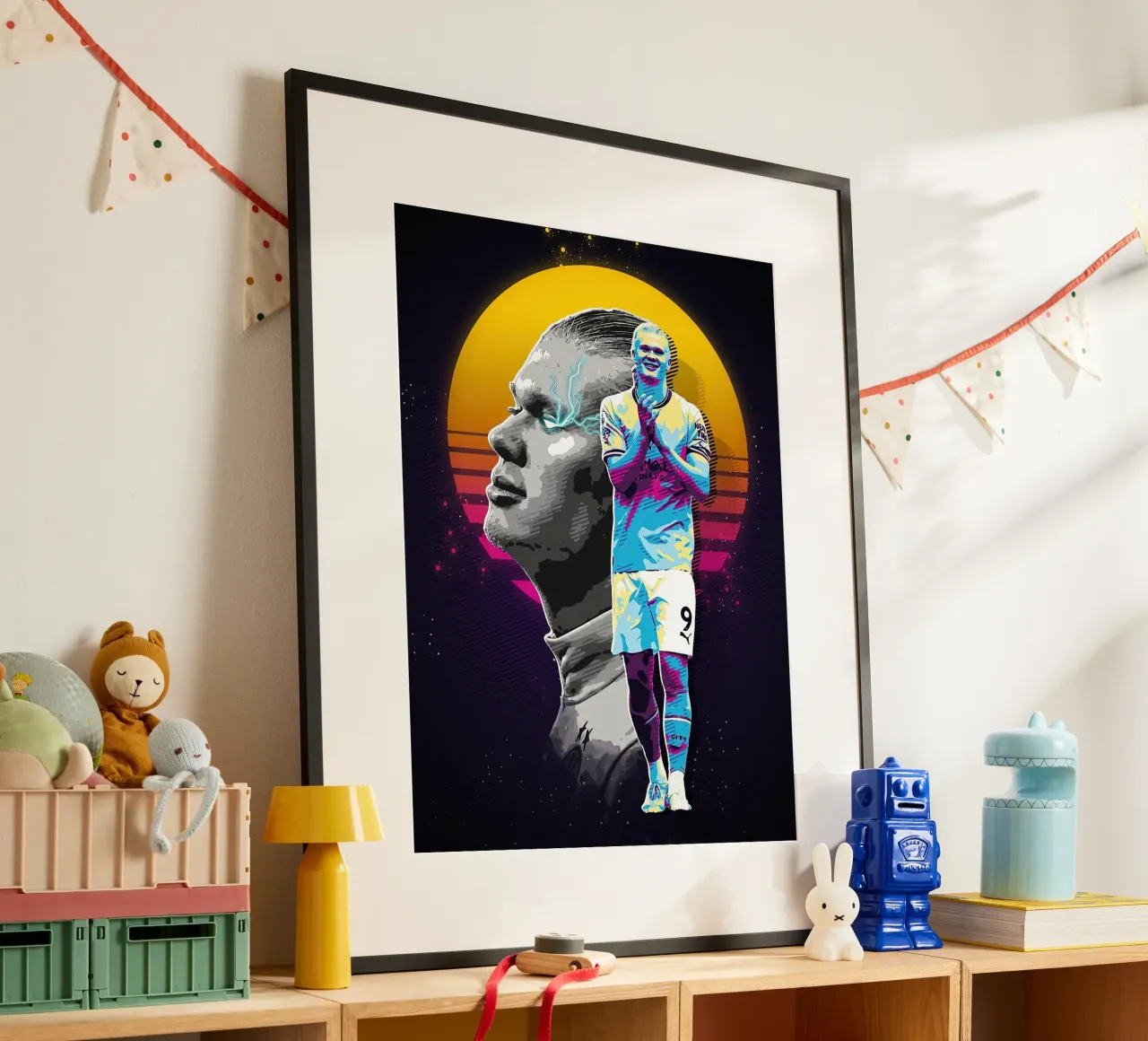 Ster Voetbal Haalland poster van Gust Sporer FOTBALL