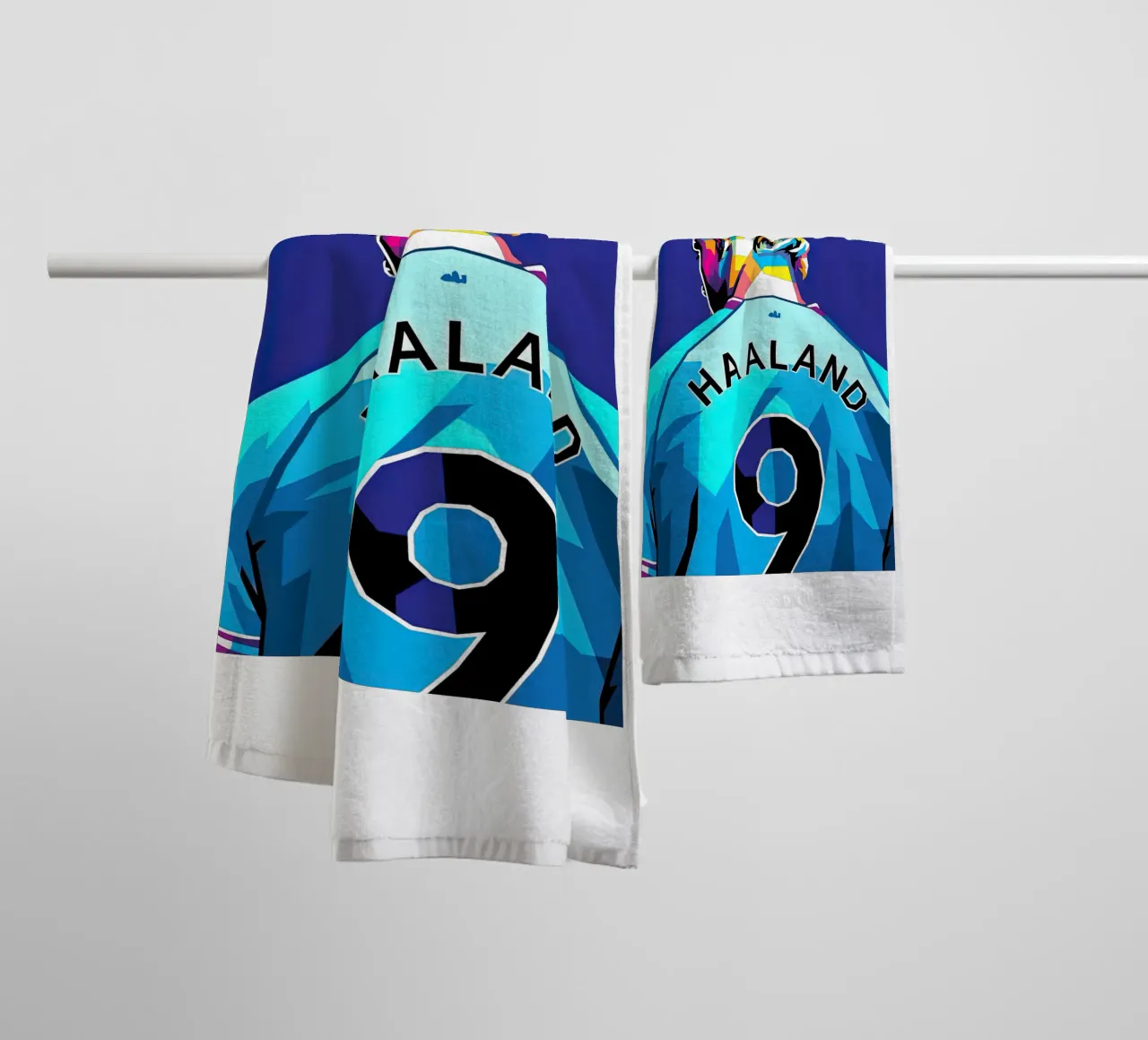 Haaland número nueve toalla de baño de Gust Sporer FOTBALL