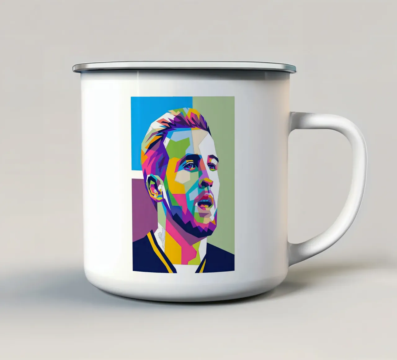 H.Kane tazza in smalto da Gust Sporer FOTBALL
