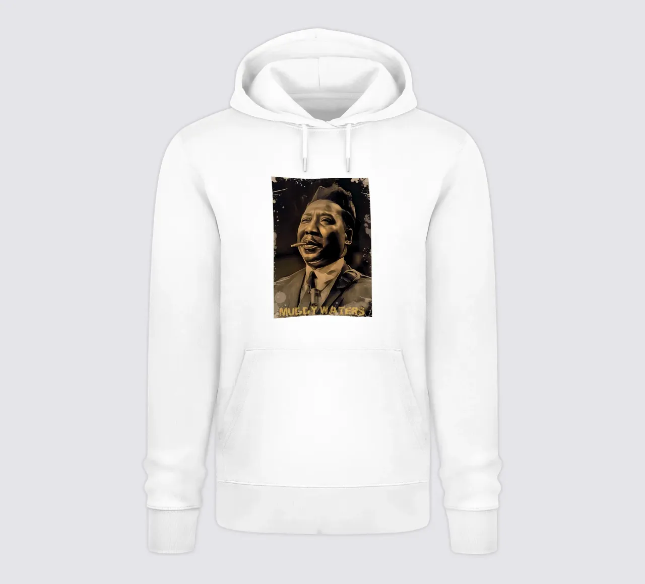 Muddy Waters vintage felpa con cappuccio da Lembayung art