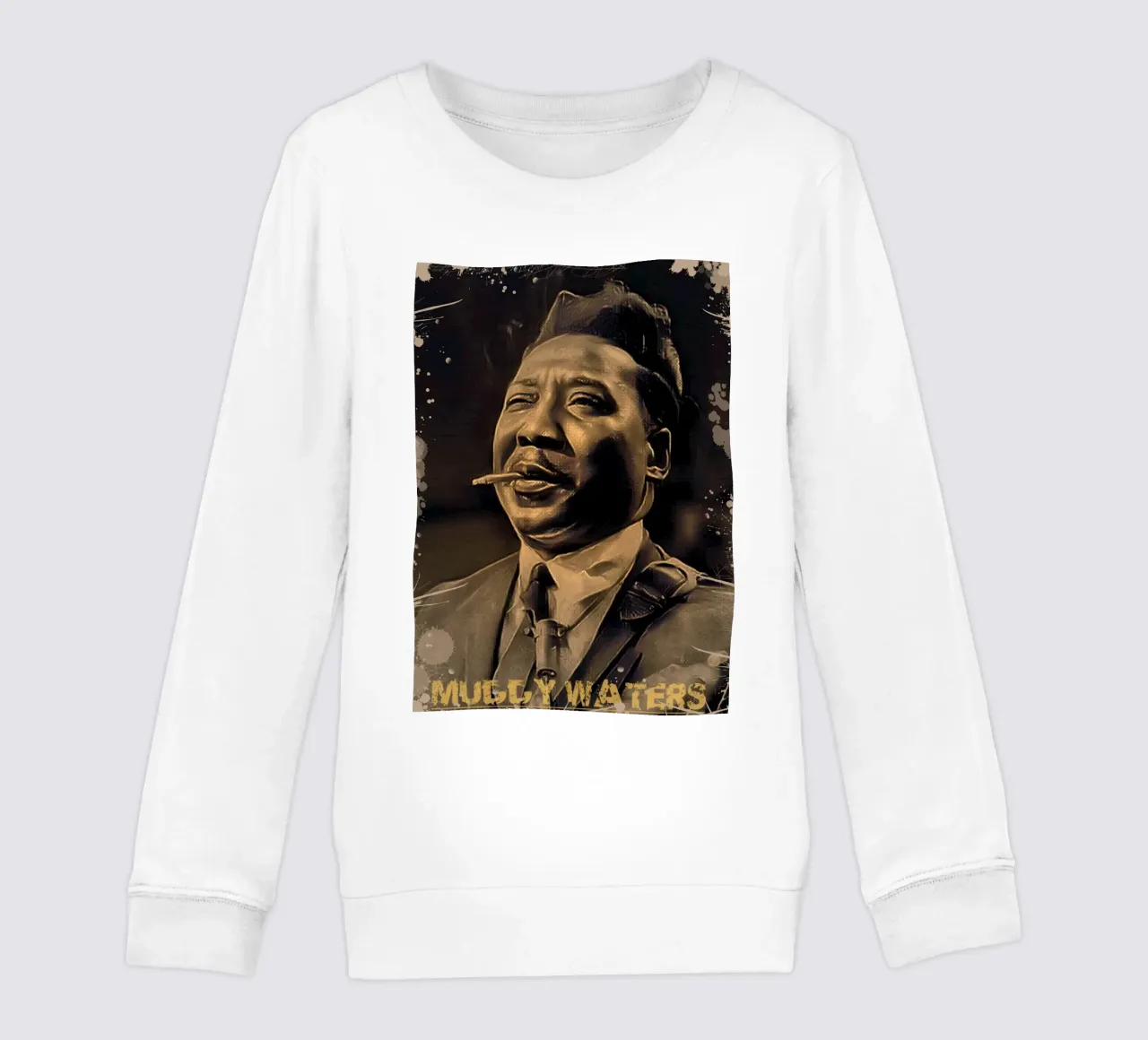 Muddy Waters vintage felpa bambino da Lembayung art