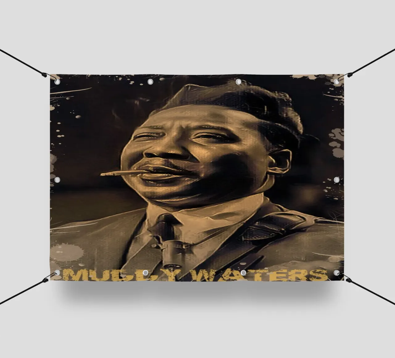Muddy Waters vintage telo in pvc da Lembayung art