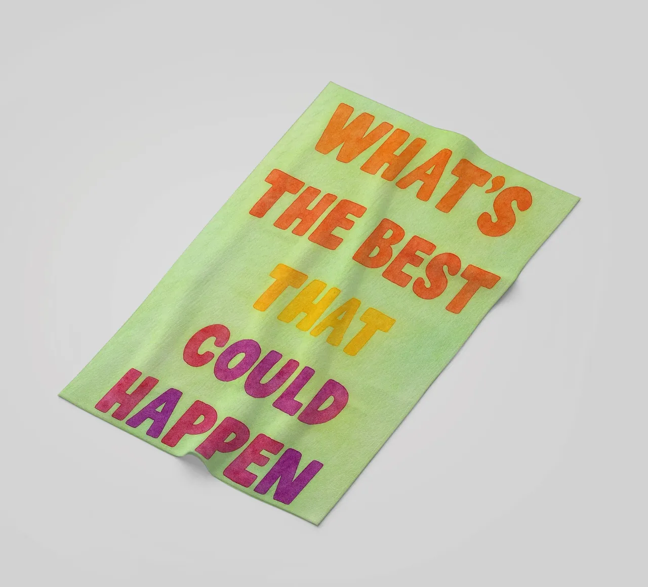 whats the best that could happens beach towel by Britania
