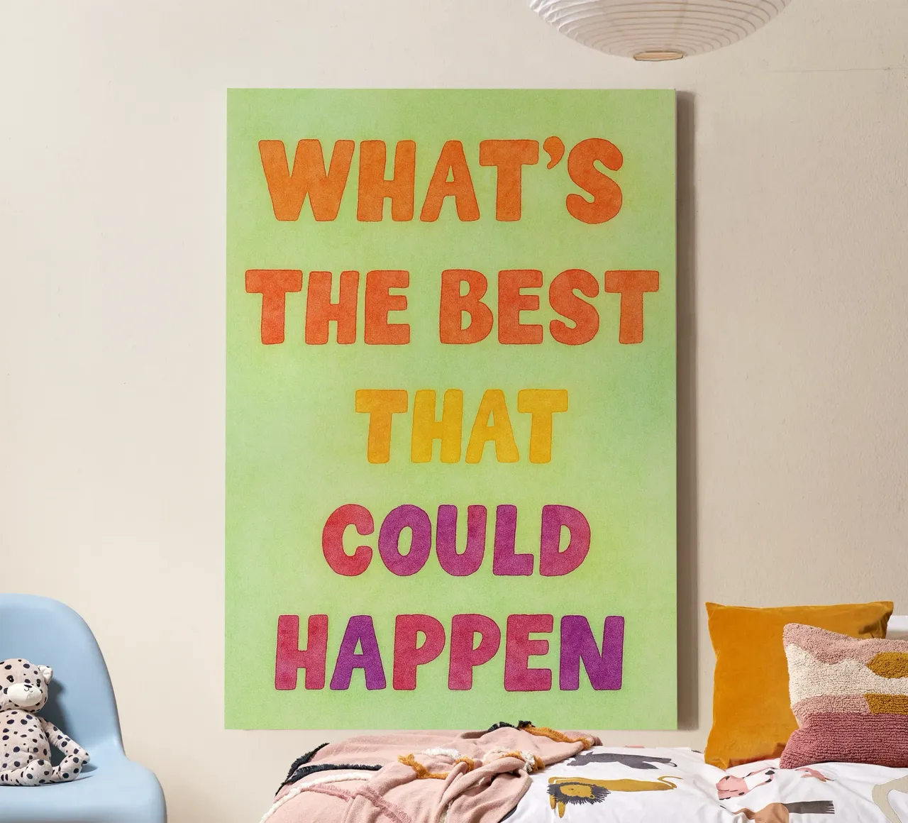 whats the best that could happens canvas with Floater frame by Britania